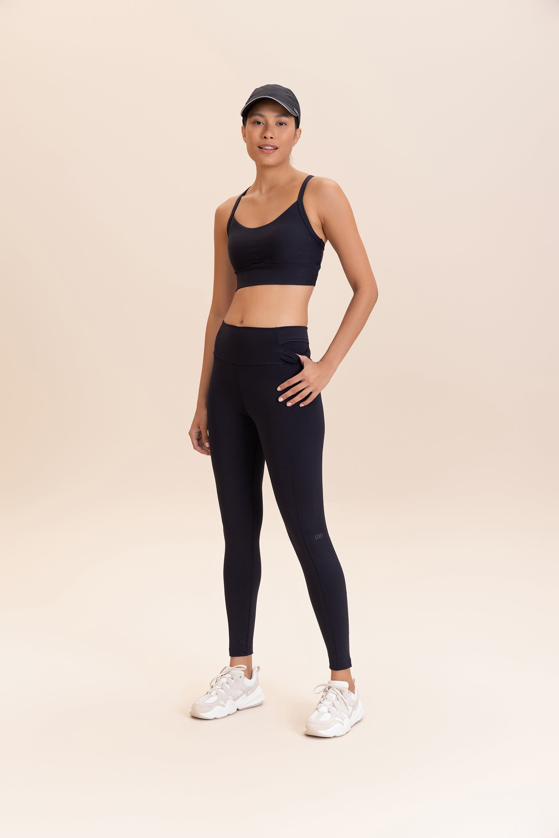 ByNature High Waist Yoga Leggings for Women - Soft Stretchy Workout Pants - Perfect for Yoga, Running, Gym & Lounge Wear