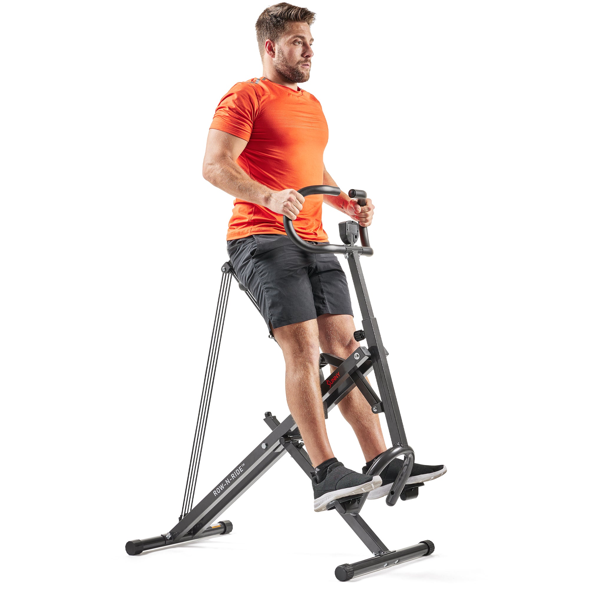 Upright Row N Ride® Plus Squat Assist Trainer Machine - Full Body Workout Equipment for Abs, Glutes & Legs | Home Gym Strength Training & Toning Device for Men & Women