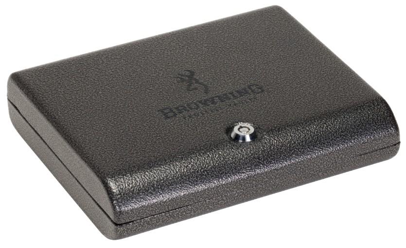 Browning PVPORT Portable Pistol Safe - Compact Handgun Safe for Travel & Home Security - Ideal for Concealed Carry, Nightstand, and Vehicle Storage
