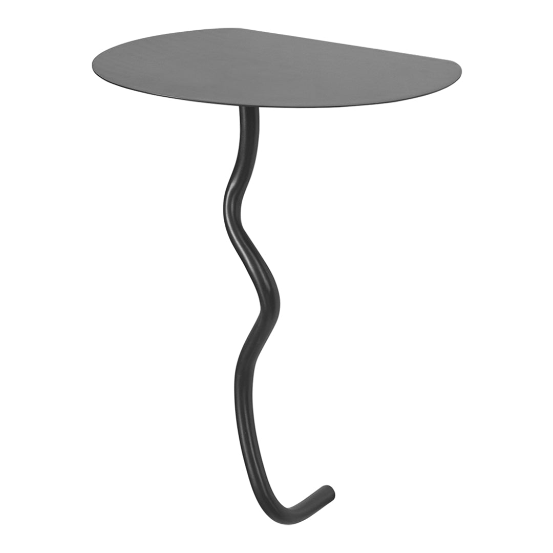 Curved Wall Mounted Table - Space Saving Modern Design for Small Apartments, Dorms & Home Offices | Perfect for Dining, Work & Decor