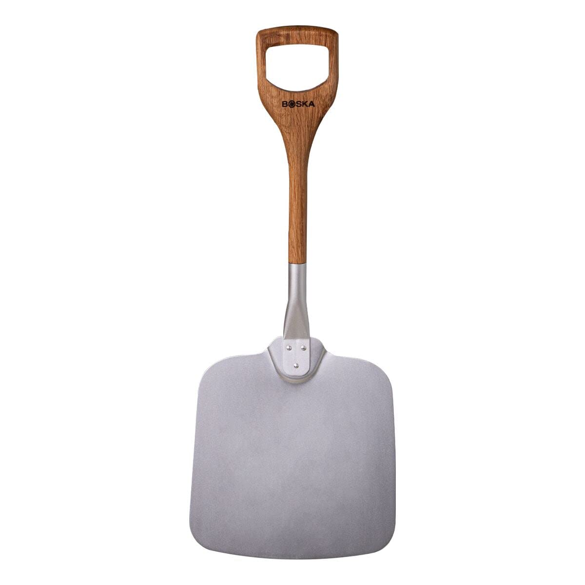 BOSKA Stainless Steel Pizza Peel - Lightweight Pizza Oven Shovel for Turning, Placing & Retrieving - Non-Stick Baking Tool with Dishwasher Safe Design - Perfect for Home Pizza Making, Outdoor Oven & Restaurant Use