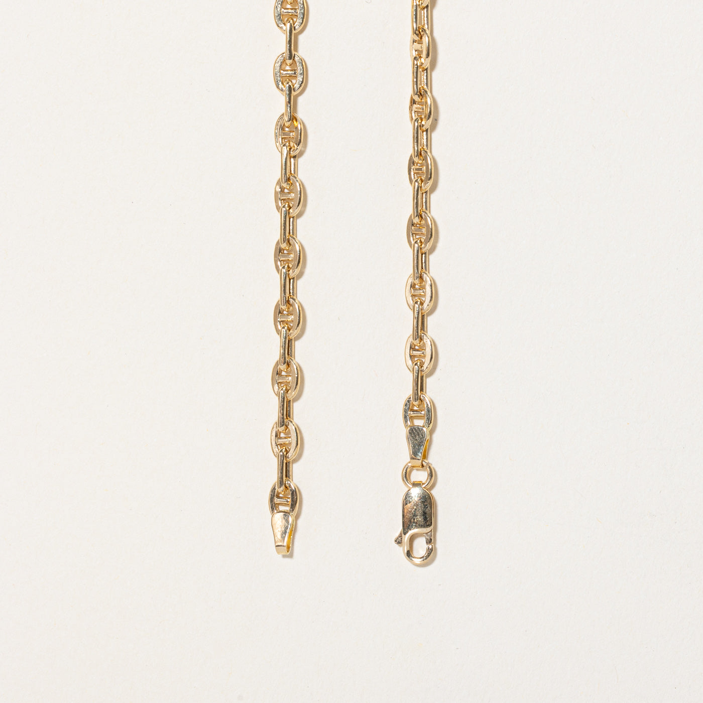 18K Yellow Gold Anchor Link Chain Necklace - 20 Inches | Elegant Jewelry for Women, Perfect for Everyday Wear, Parties & Gifts