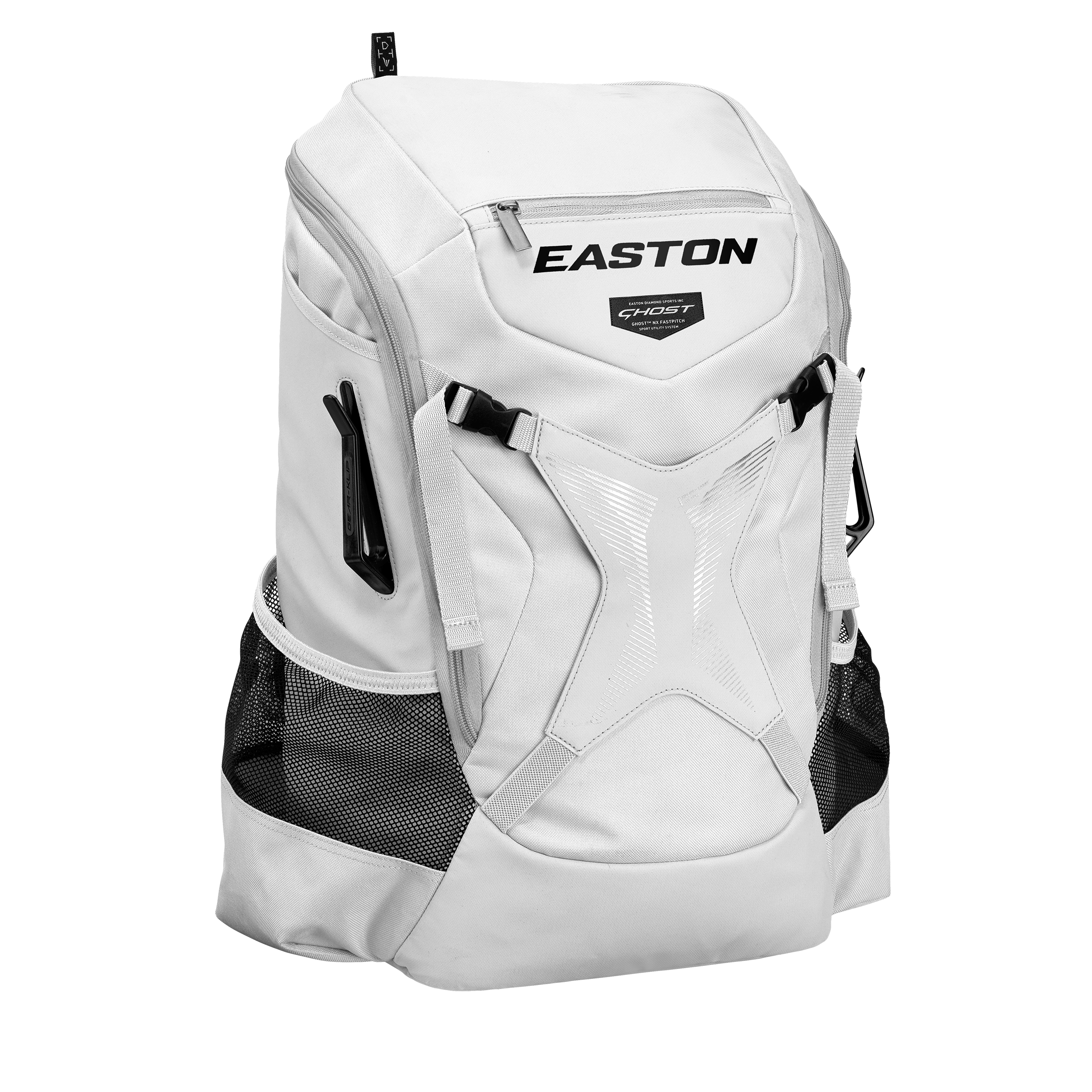 Easton Ghost NX Fastpitch Softball Backpack - Lightweight Durable Bat Bag for Girls & Women - Perfect for Travel, Practice & Games (Black/Red)