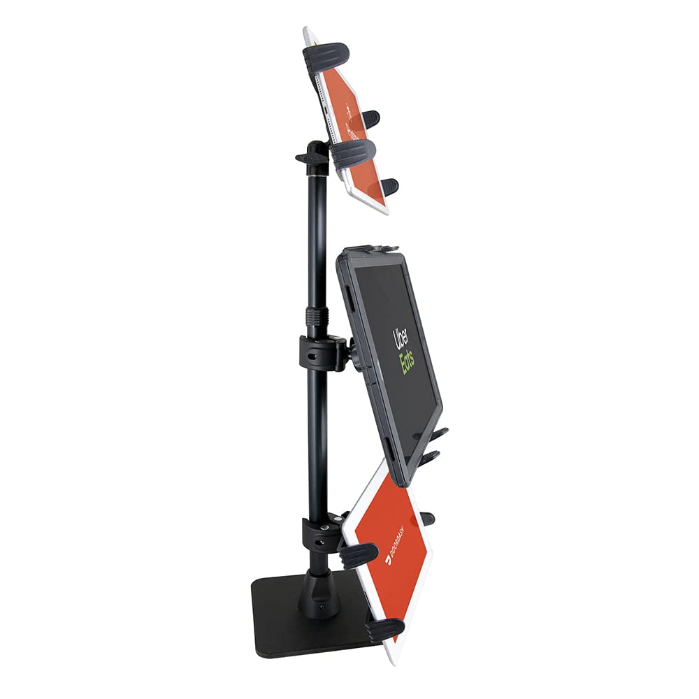 ARKON Triple Tablet Holder Stand for Restaurants - Heavy Duty Mount for Delivery & POS Systems (DoorDash, Uber Eats, Grubhub) | TRITABL29 | Perfect for Multi-Device Management in Food Service Businesses
