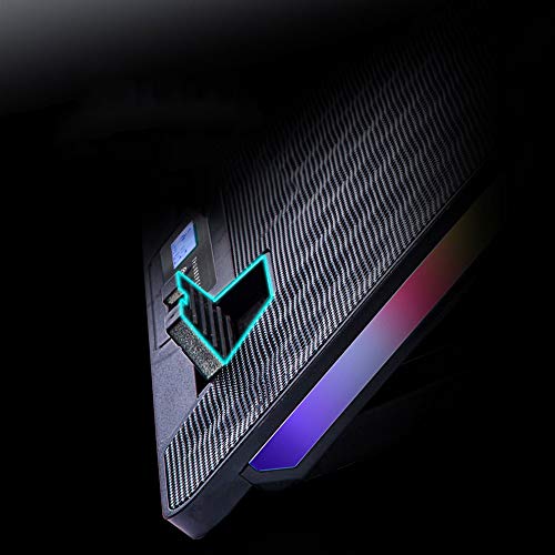 Portable Laptop Cooling Pad with 4 Quiet Fans & 2 USB Ports - Slim Cooling Stand for 10-17 Inch Laptops - Perfect for Gaming, Office Work & Home Use