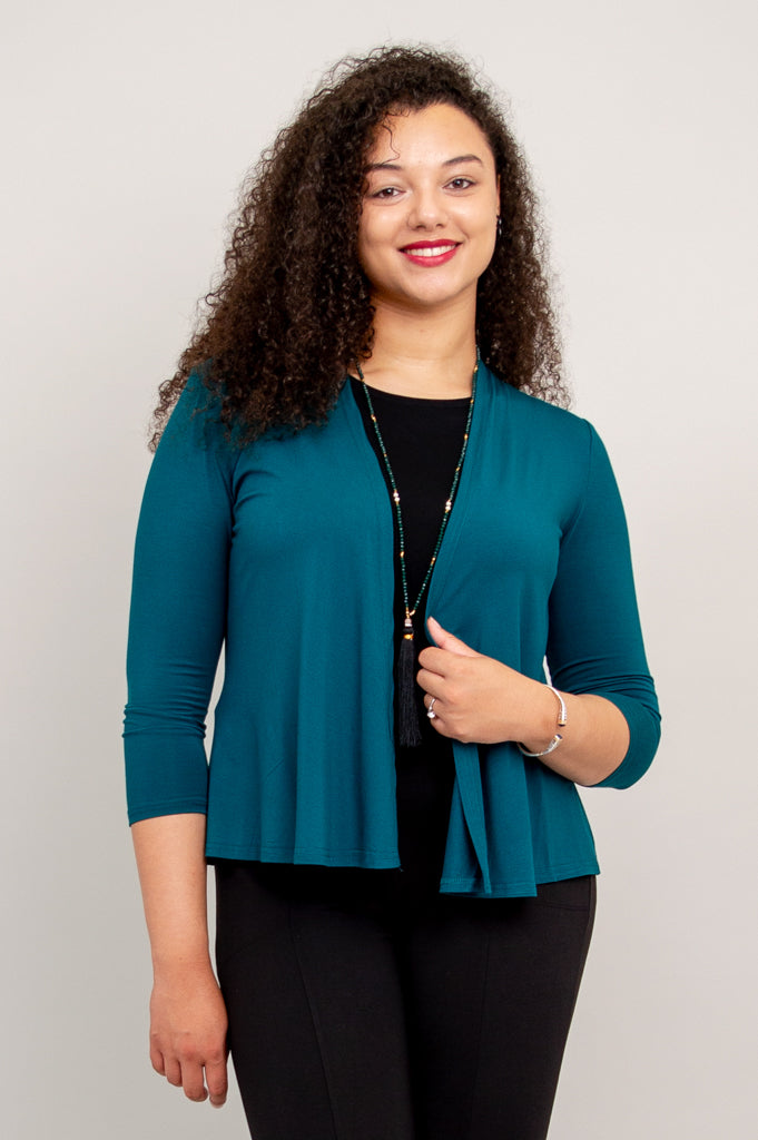 Kathy Jacket - Eco-Friendly Teal Bamboo Jacket for Women | Lightweight & Breathable | Perfect for Outdoor Activities & Casual Wear
