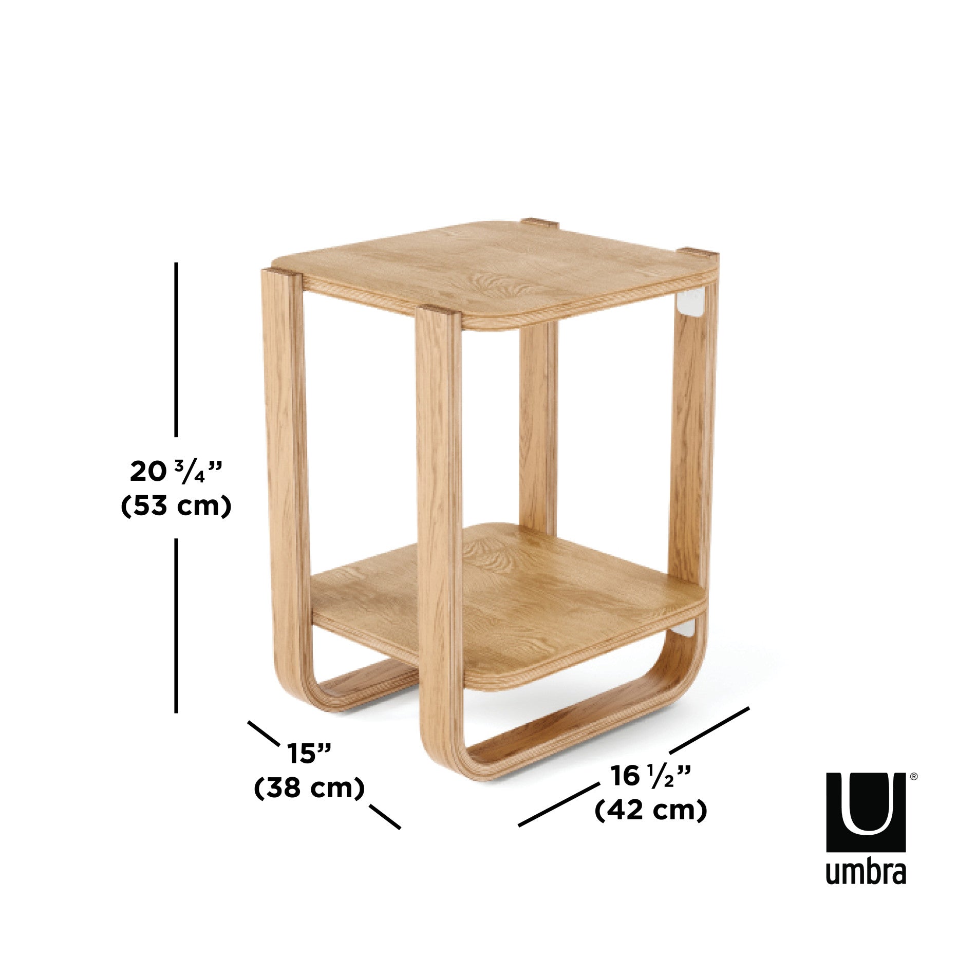 Bellwood Side Table - Modern Nightstand with Storage Shelf for Bedroom, Living Room & Office - Stylish End Table for Small Spaces