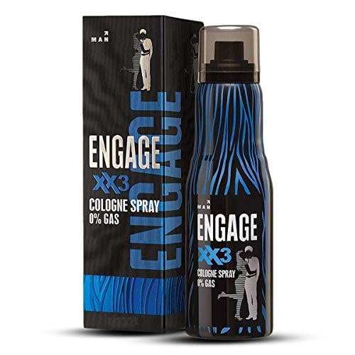 Engage Man Cologne Spray XX3 for Men - 4.5oz Amber Wood & Citrus Scent - Long Lasting Fragrance for Work, Date Night & Special Occasions