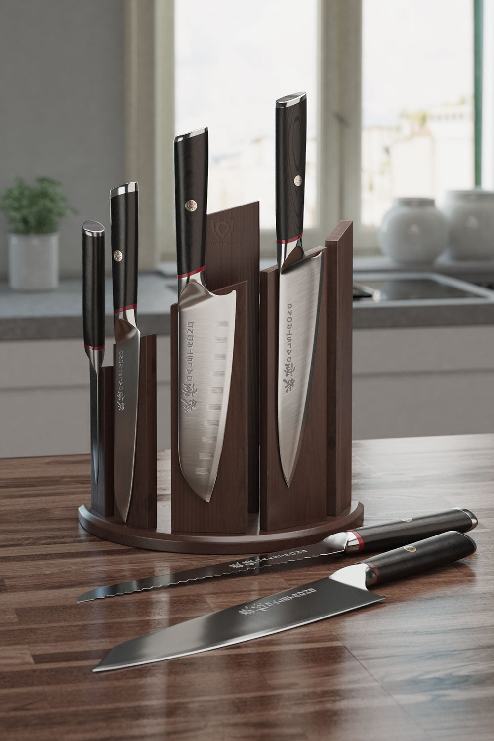 Premium 6-Piece Knife Set - Dragon Spire Phantom Series by Dalstrong | High-Quality Kitchen Knives for Professional Chefs & Home Cooking | Perfect for Slicing, Dicing & Food Preparation