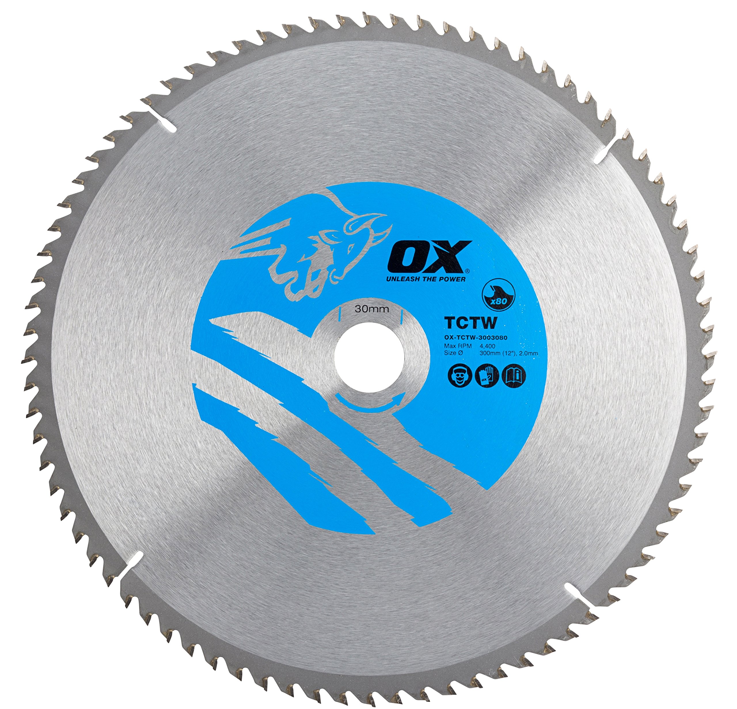 OX 300mm (12 Inch) 80-Tooth ATB Circular Saw Blade for Wood Cutting – Perfect for Carpentry, DIY Projects, and Woodworking Tasks