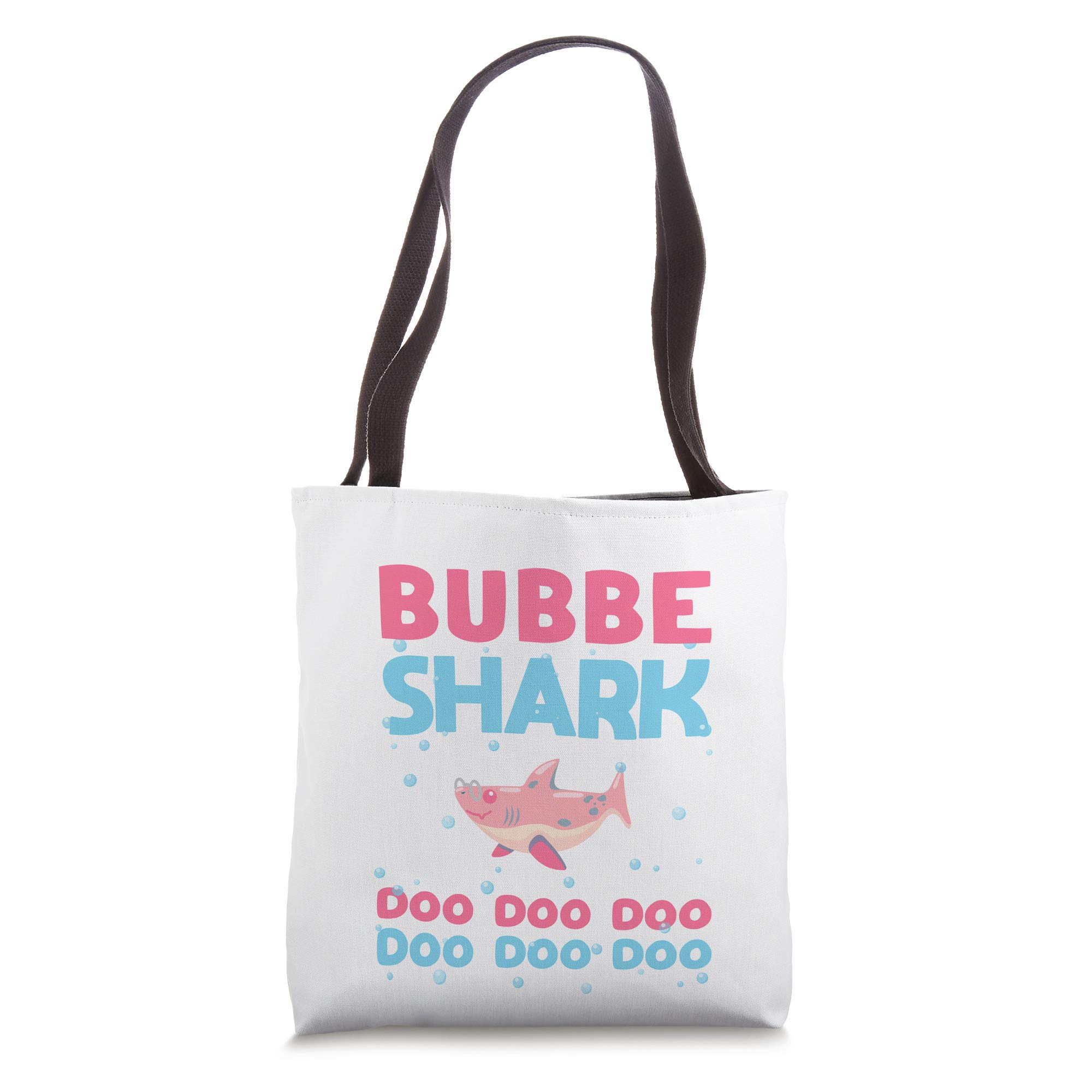 Bubbe Shark Tote Bag - Funny Mother's Day Gift for Grandma & Women - Large Canvas Shopper Bag for Beach, Grocery Shopping & Daily Use