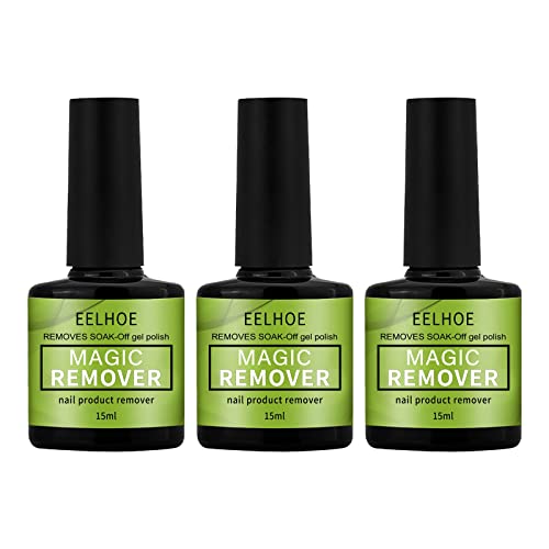 Gel Nail Polish Remover 3Pcs - Gentle Soak-Off for Salon & Home Use