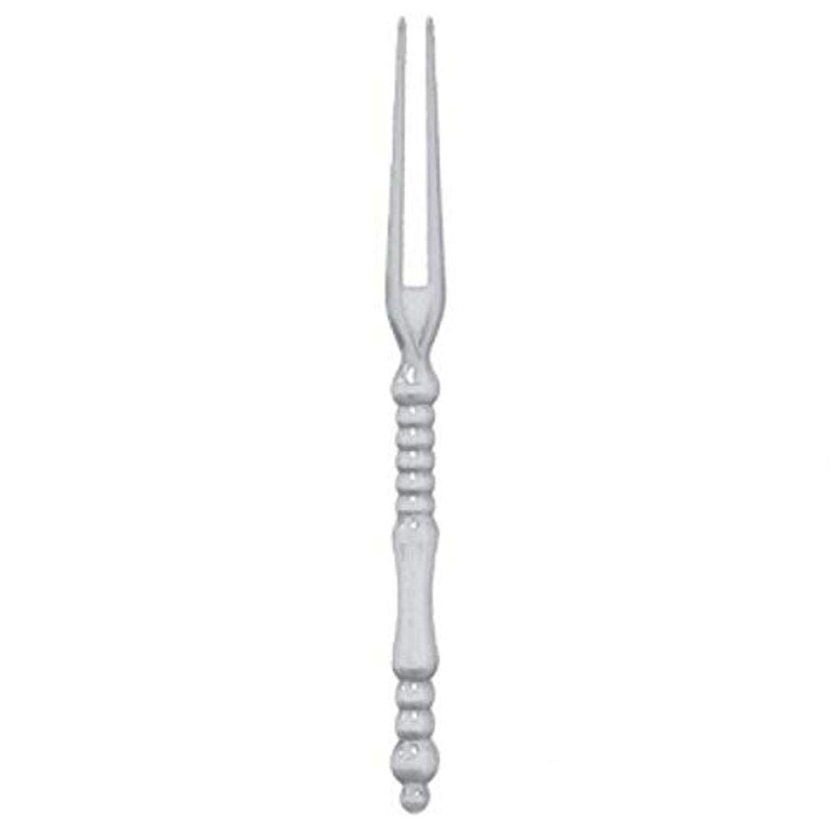 Elegant Silver Translucent Plastic Appetizer Forks - 4 Inch Disposable Mini Forks for Weddings, Parties, Events - Pack of 150 - Perfect for Hors d'Oeuvres, Canapés, and Finger Food Serving
