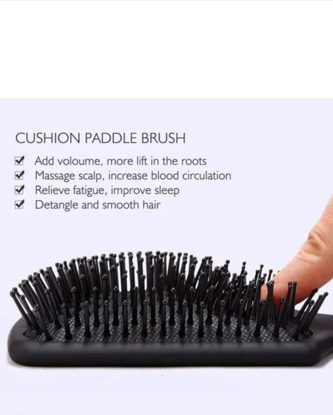 Glowhouse Mini Paddle Manual Scalp Massager - Stimulates Blood Circulation & Reduces Dandruff - Hair Scrubber Brush for Men & Women - Perfect for Relaxation & Hair Care at Home or Salon