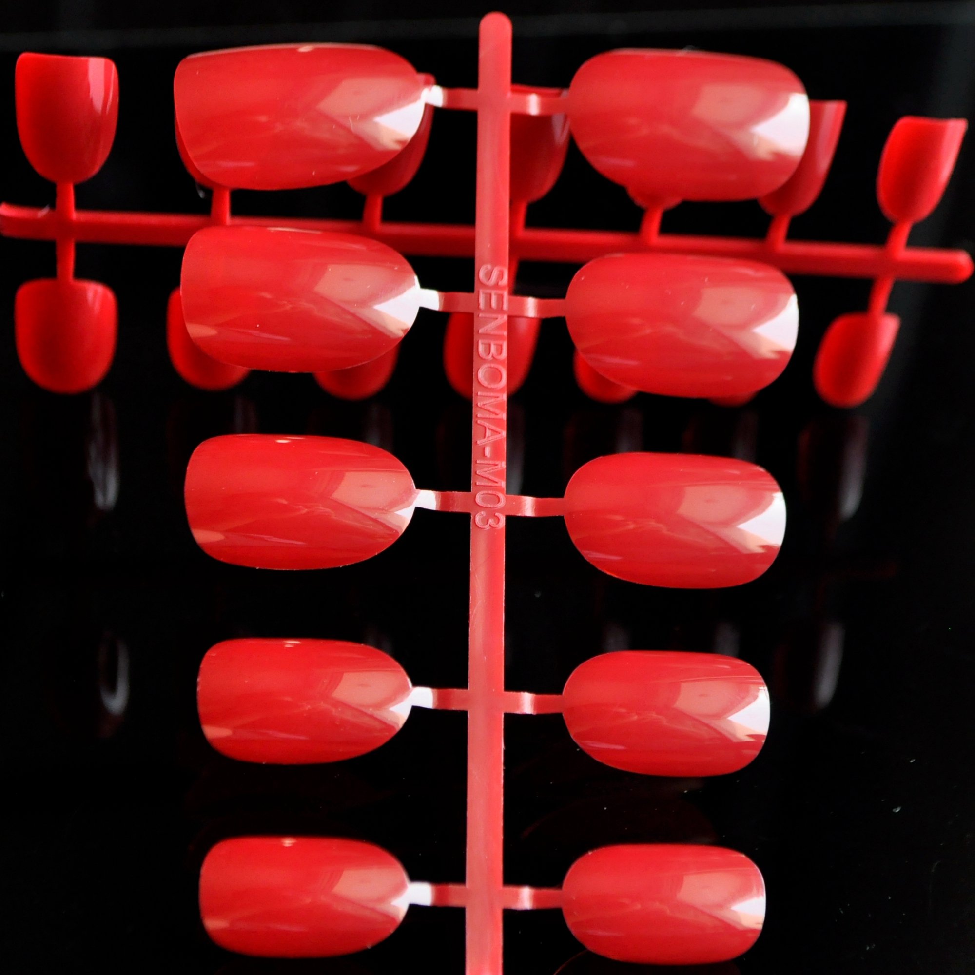 Elegant Oval Fake Nails - Trendy Red Artificial Nails with Charming Design for Women | Perfect for Parties, Weddings & Special Occasions | Wholesale Carnival Nail Accessories
