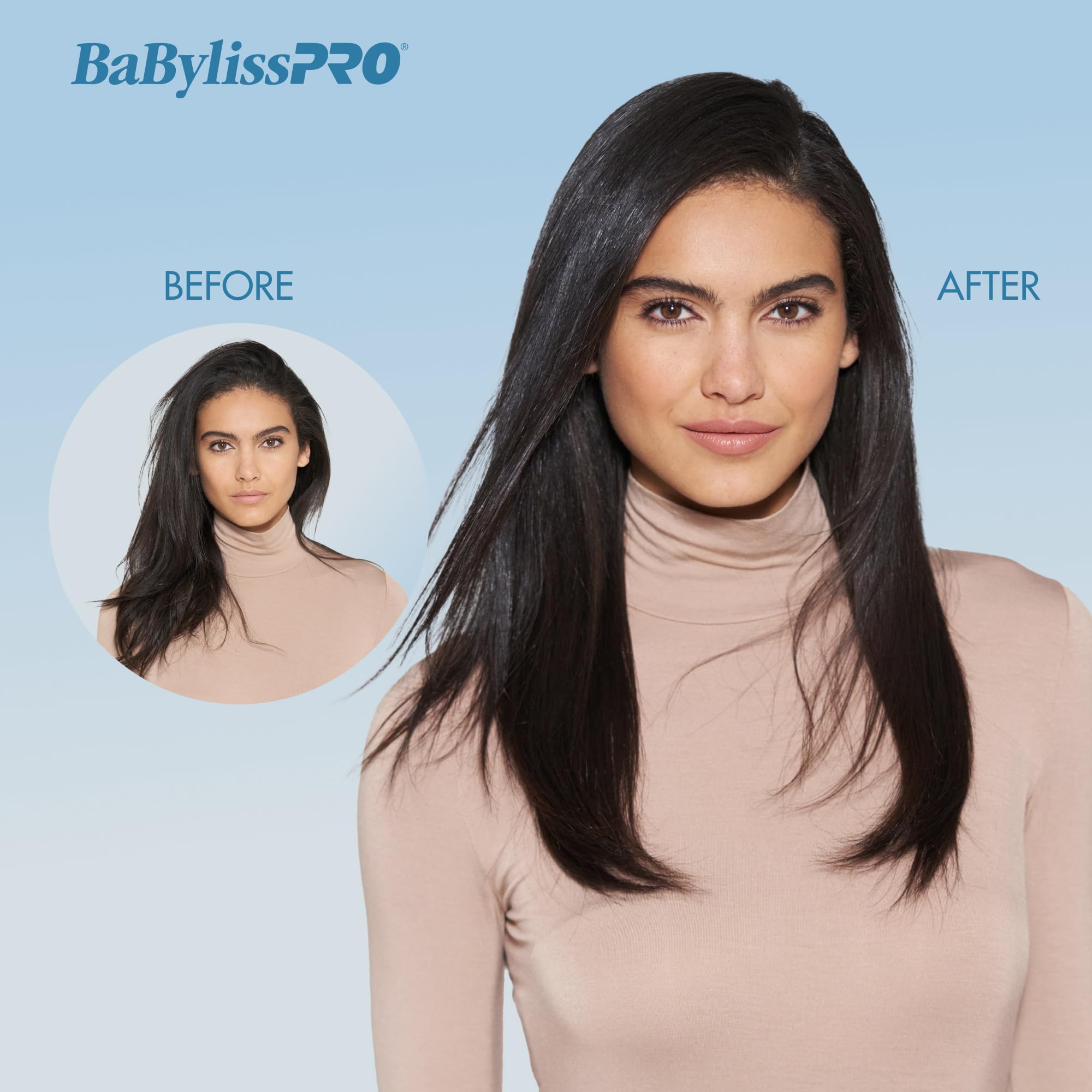 BabylissPRO Nano Titanium Ultra-Thin Hair Straightener - Professional Flat Iron for All Hair Types | Salon-Quality Styling at Home for Smooth, Shiny & Frizz-Free Hair