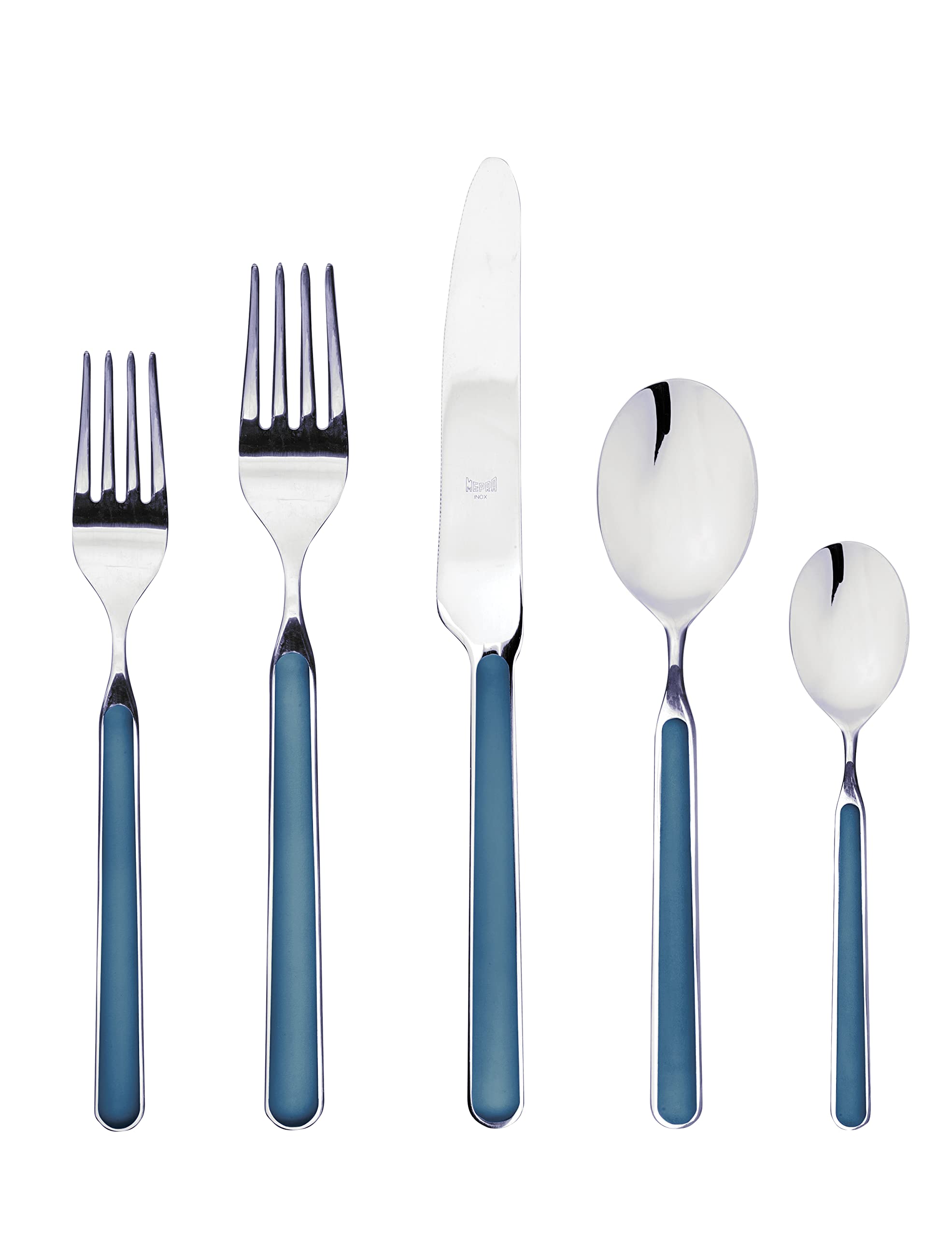 Premium MEPRA 18/10 Stainless Steel Flatware Set - 24-Piece Silverware Set for 6, Dishwasher Safe, Mirror Polished Cutlery Set - Perfect for Dining, Parties, and Everyday Use