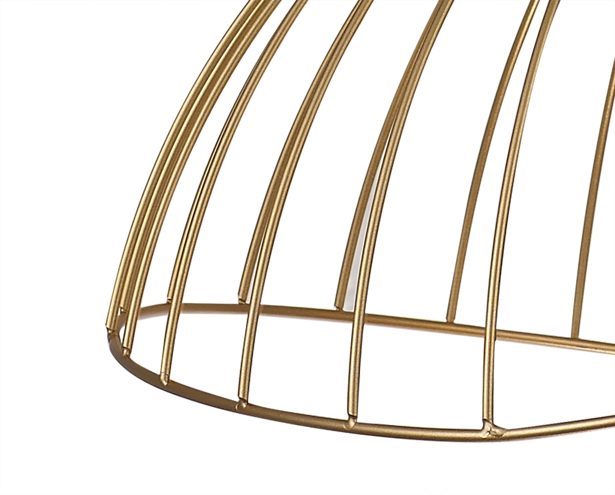 Auclair Dome Pendant Light Fixture - 1 x E27 Socket - Graphite & Gold Finish - IP20 Rated - Perfect for Dining Room, Kitchen Island, or Entryway Lighting