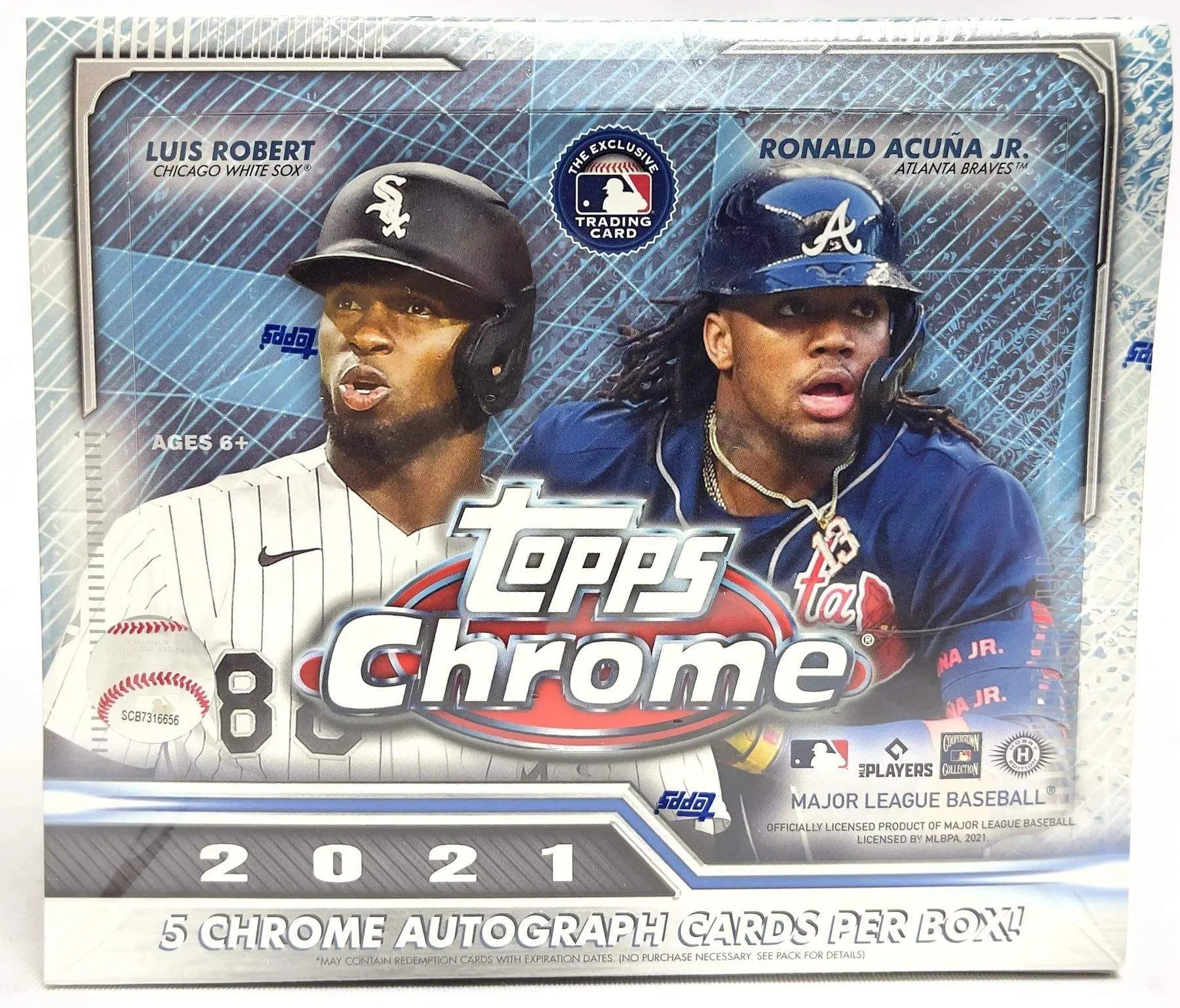 2021 Topps Chrome Baseball Jumbo Hobby Box - 24 Packs with Autograph & Rookie Cards - Perfect for Collectors & Fantasy Baseball Fans