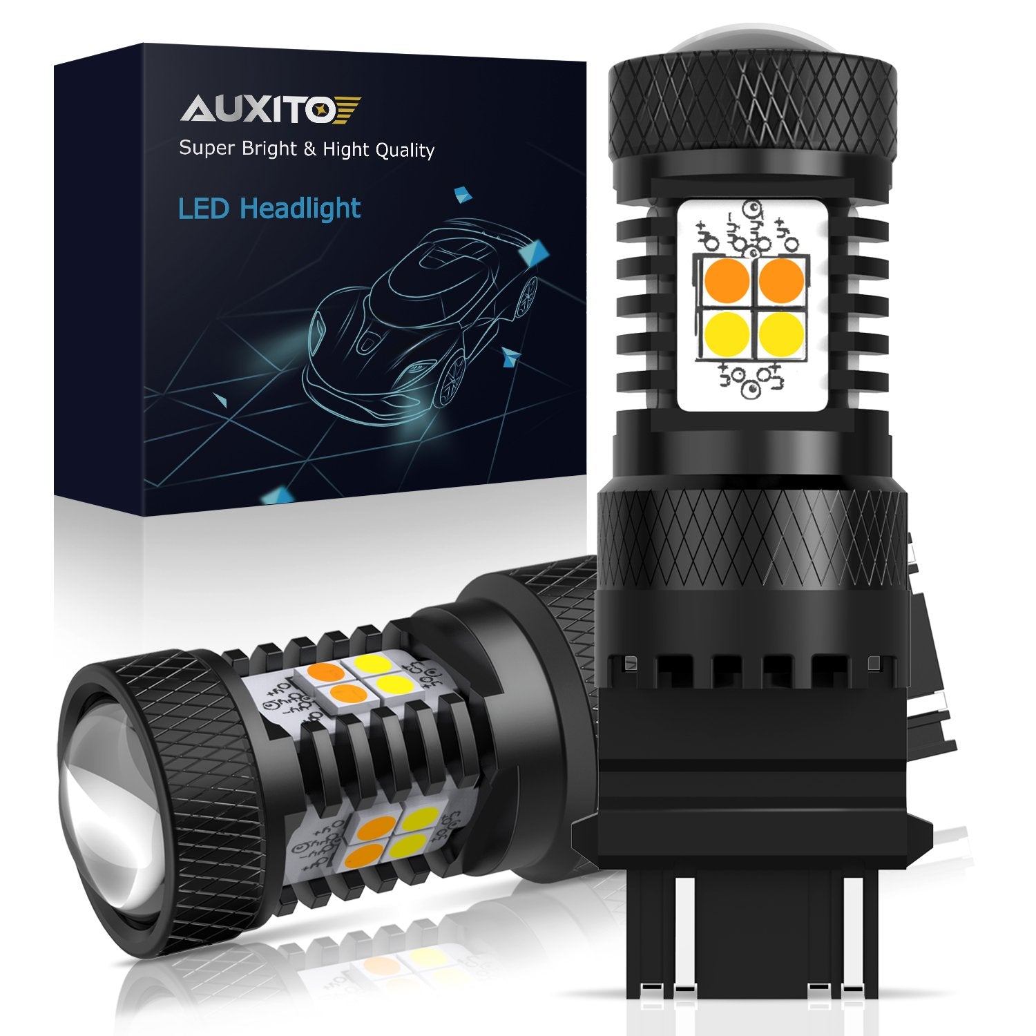 Toyota Camry LED Headlight Bulbs - High Brightness 6000K White Light - Easy Installation - Perfect for Night Driving & Foggy Conditions