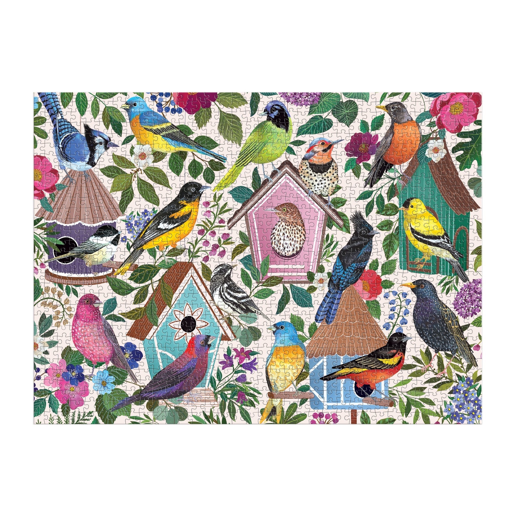Birdhouse Lane 1000 Piece Jigsaw Puzzle for Adults - Challenging Landscape Puzzle for Family Game Night & Relaxation
