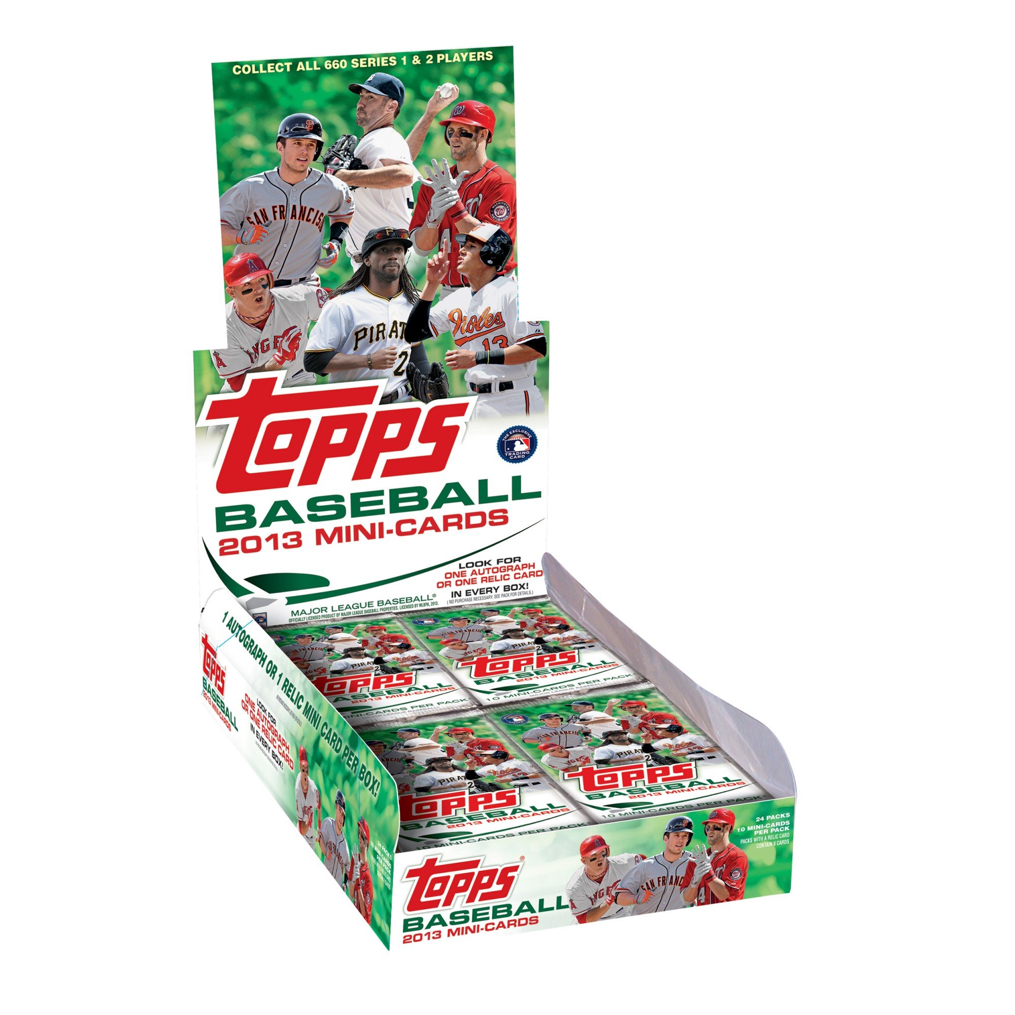 Topps 2013 Factory Sealed Mini Baseball Cards - 1 Relic or Autograph Per Box (Limited Edition) - Perfect for Collectors, Gifts & Sports Memorabilia Enthusiasts