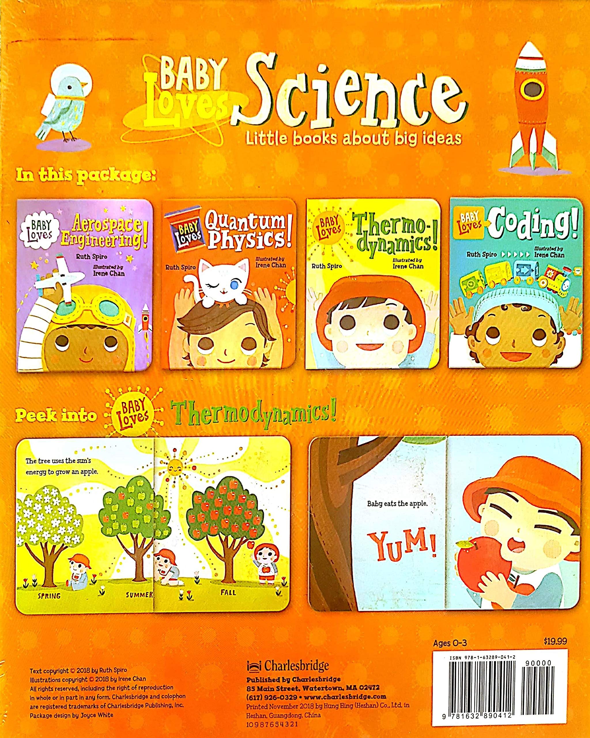 Baby Loves Science Board Book Set - 4 STEM Books for Toddlers (Aerospace Engineering, Coding, Quantum Physics, Thermodynamics) | Early Learning Educational Gifts for Babies & Kids | Perfect for Bedtime Stories & Preschool STEM Education