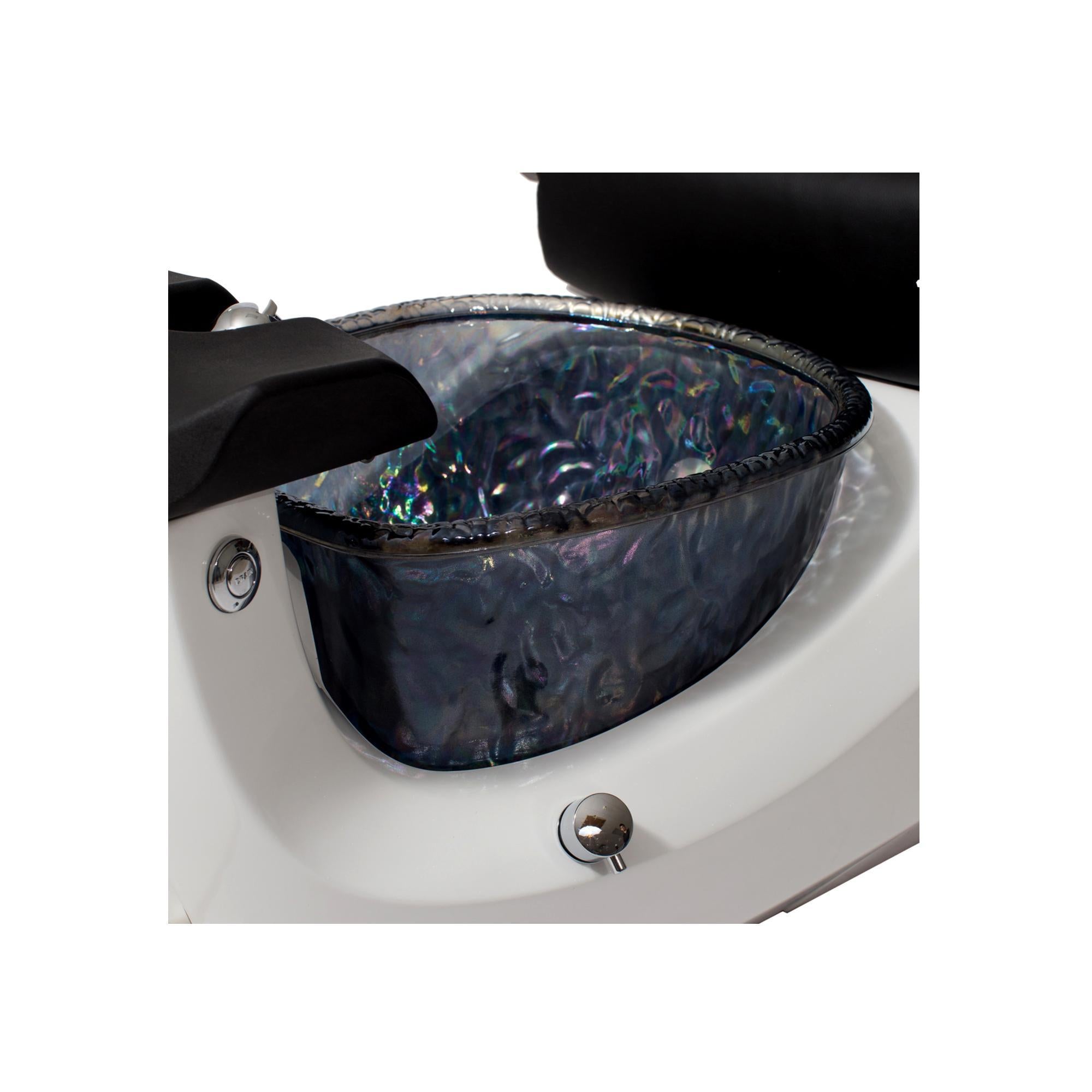 Premium Continuum Bravo Pedicure Chair - Professional Salon Spa Pedicure Station with Adjustable Backrest & Massage Function - Perfect for Nail Salons, Spas & Beauty Clinics