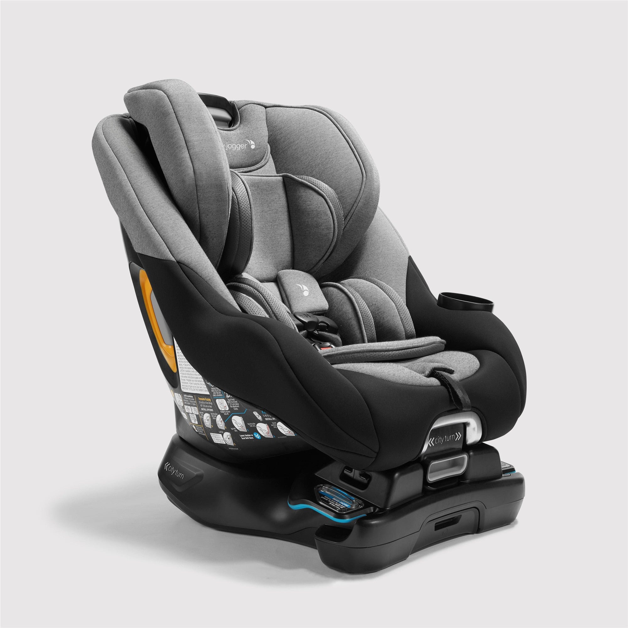 Baby Jogger City Turn 360 Rotating Convertible Car Seat - Onyx Black | Rear & Forward Facing | Easy Installation for Safe Baby Travel