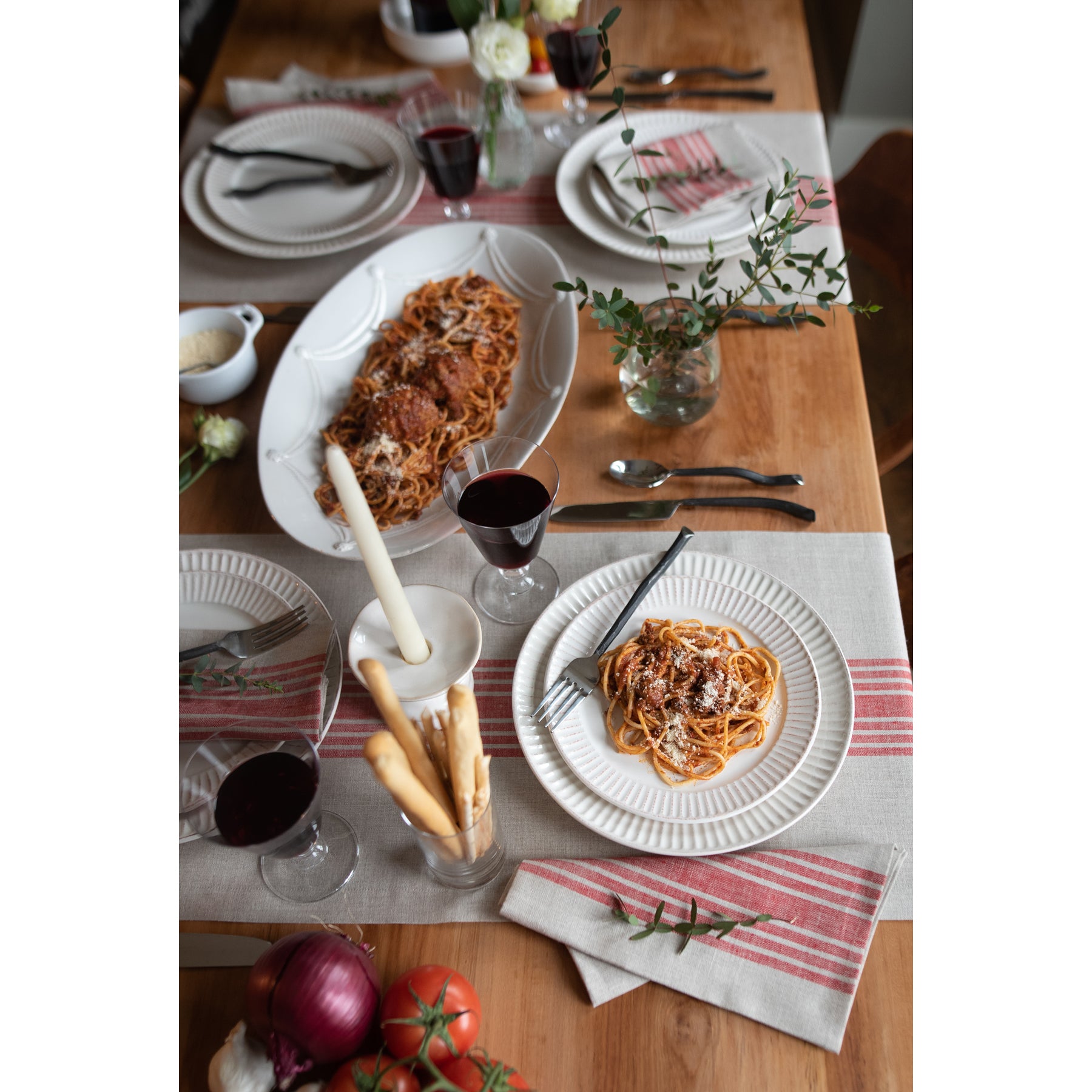 Rustic Farmhouse Table Runner - Cotton Linen Blend for Dining Room Decor - Perfect for Thanksgiving, Christmas & Everyday Use