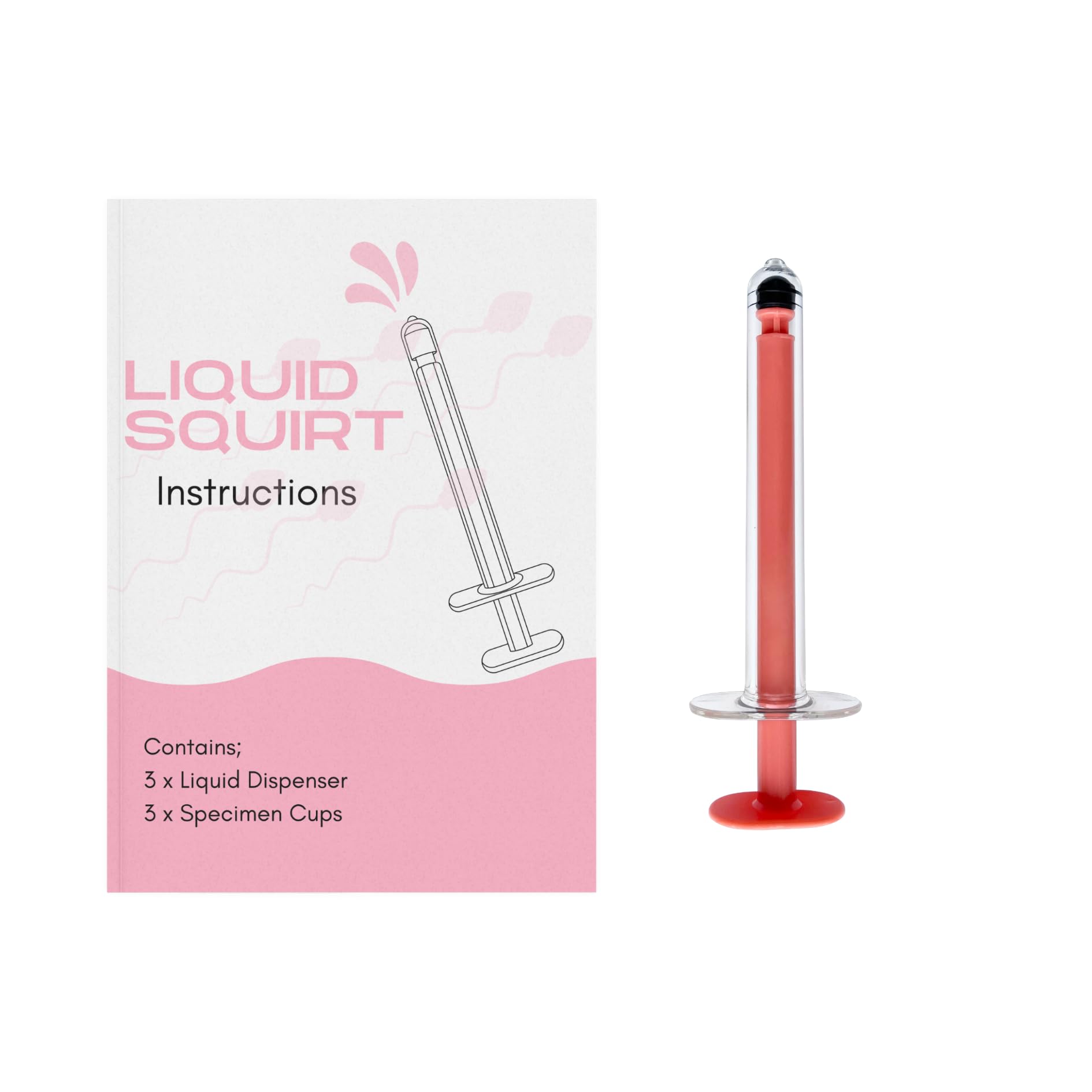 At-Home Insemination Kit with 3 Liquid Dispensers & 3 Specimen Cups - Fertility Aid for Couples Trying to Conceive | Perfect for DIY Artificial Insemination at Home