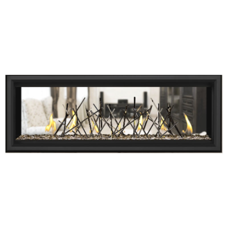 Napoleon Vector 50 See-Through Linear Direct Vent Gas Fireplace LV50N2 - Modern Heating Solution for Living Rooms & Patios