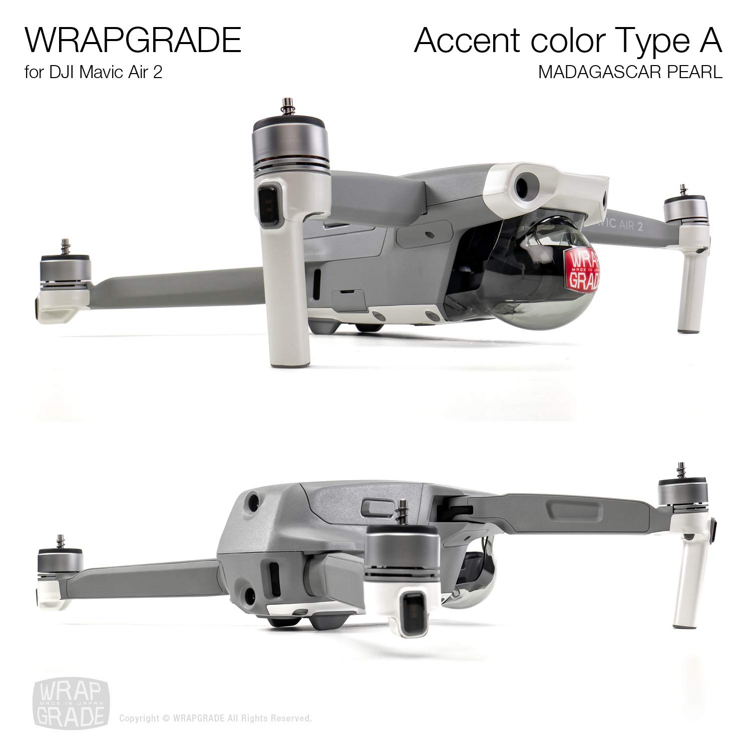 DJI Mavic Air 2 Skin Wrap - Madagascar Pearl Accent | Protective Vinyl Decal for Drone Body | Perfect for Outdoor Adventures & Aerial Photography
