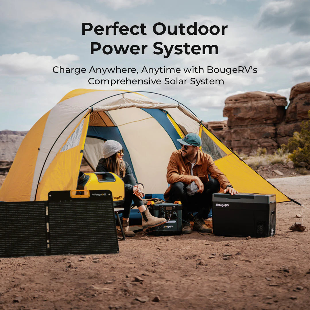BougeRV CRPRO20 21 Quart 12V Portable Car Refrigerator Freezer - Compact Cooling for Road Trips, Camping & Outdoor Adventures