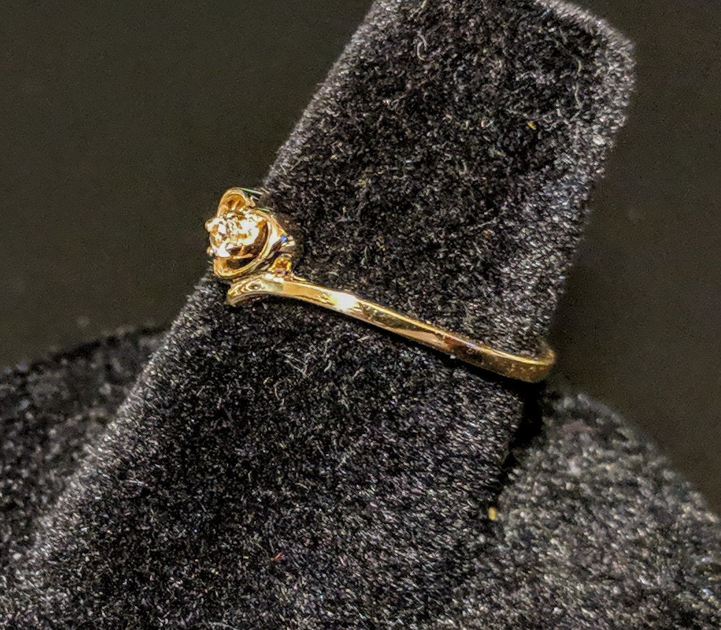 Solid Yellow or White Gold Natural Sapphire Heart Promise Ring | Genuine Sapphire Accented Engagement Ring | 143 712 Fine Jewelry | Petite Size | Perfect for Proposals, Anniversaries & Romantic Gifts