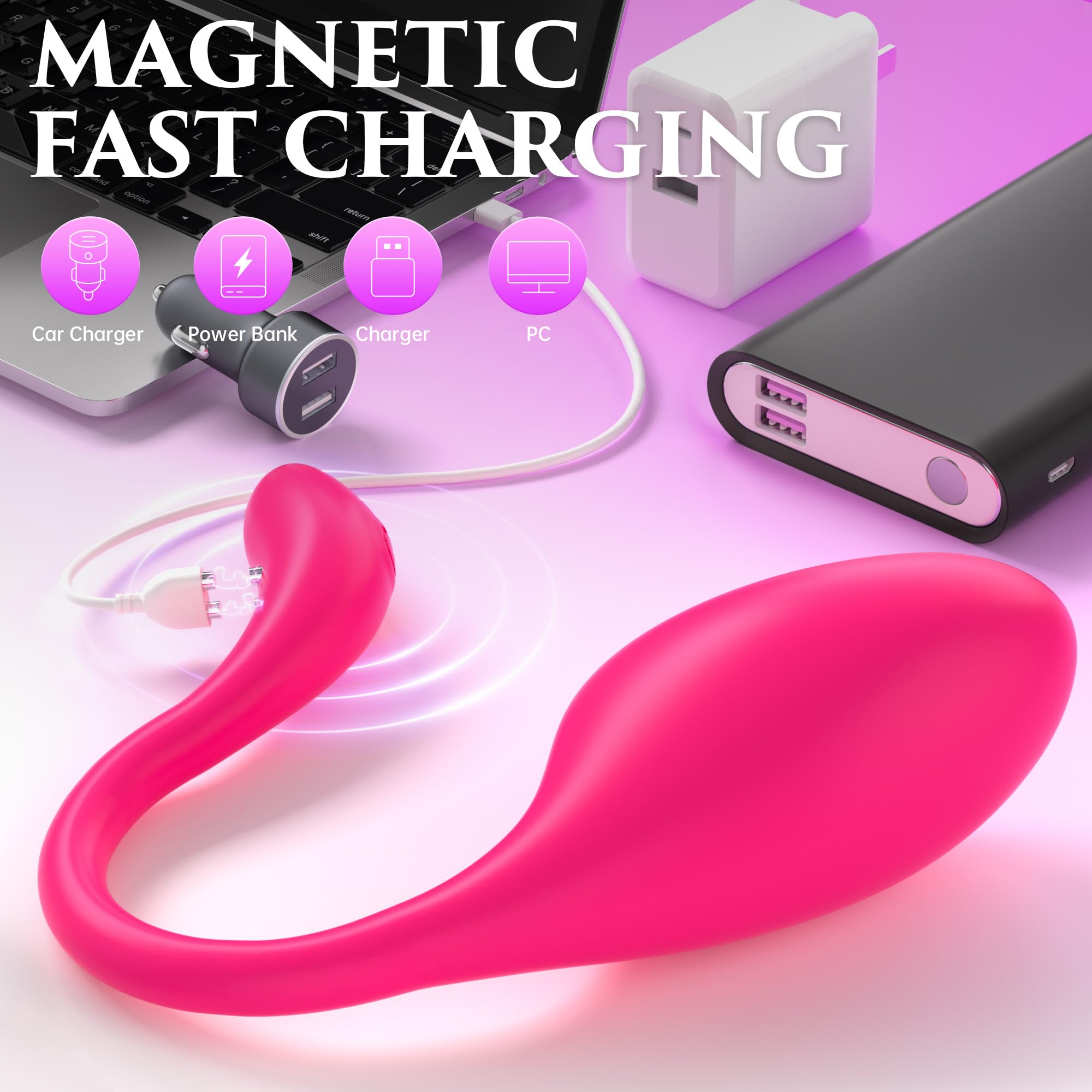 Premium Rechargeable Rose Vibrator for Women & Couples - 9 Powerful Vibration Modes, Wearable Panty Dildo with APP Remote Control for G-Spot, Clitoral & Anal Stimulation - Perfect for Romantic Nights & Long-Distance Play