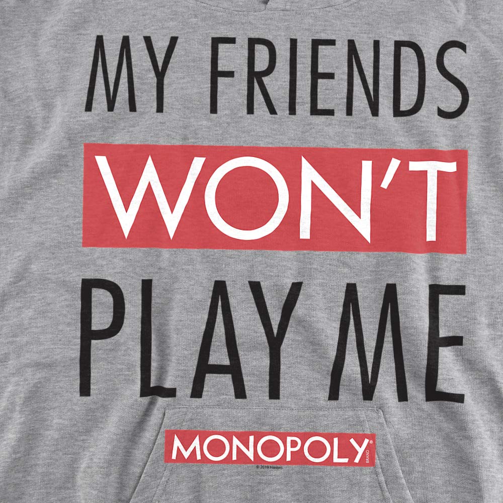 Trevco Monopoly My Friends Unisex Youth Pullover Hoodie - Cozy Casual Wear for Family Game Nights & Teen Hangouts