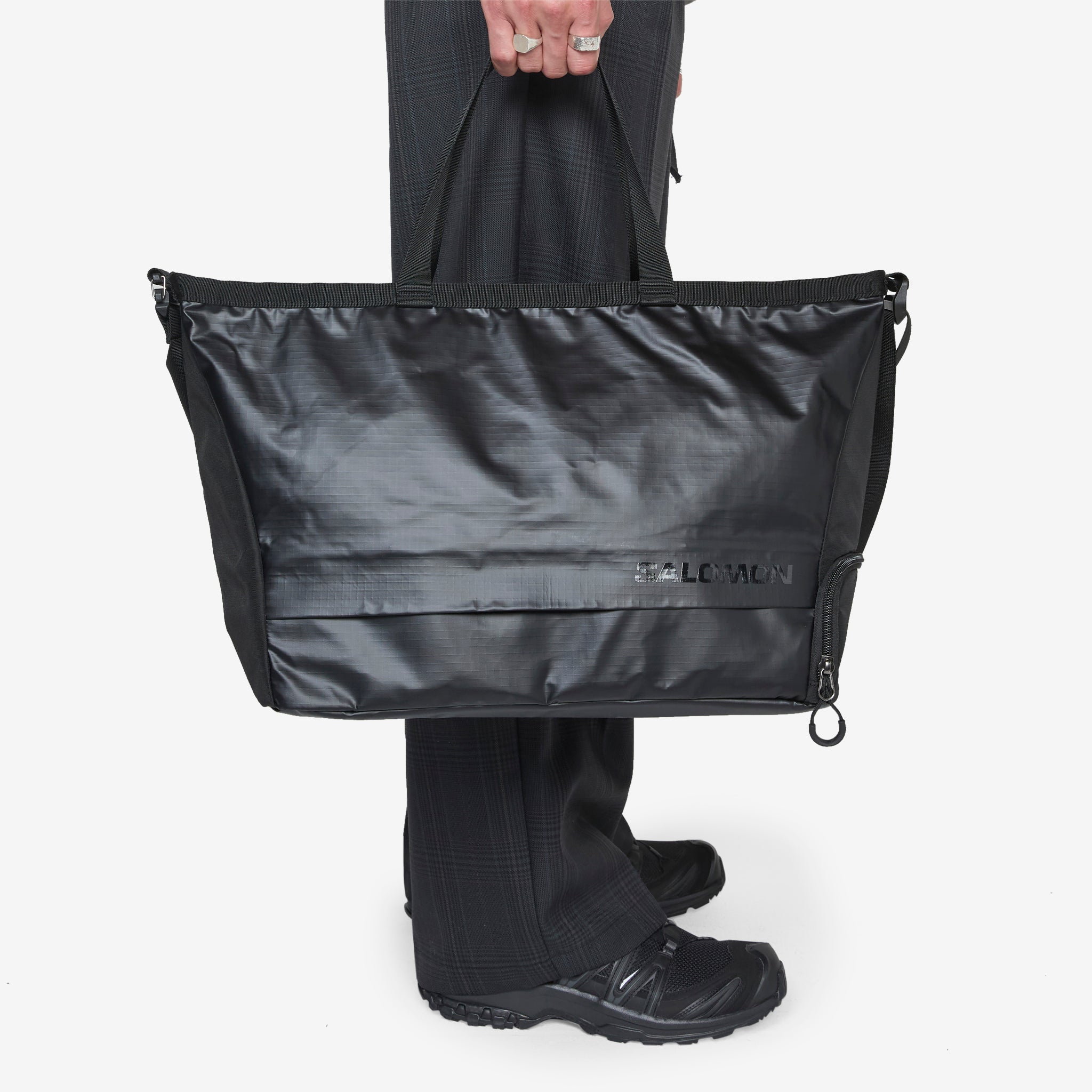 Large Black Tote Bag for Women - Stylish & Spacious Carryall for Work, Travel, Gym & Beach - Durable Reusable Shopping Bag