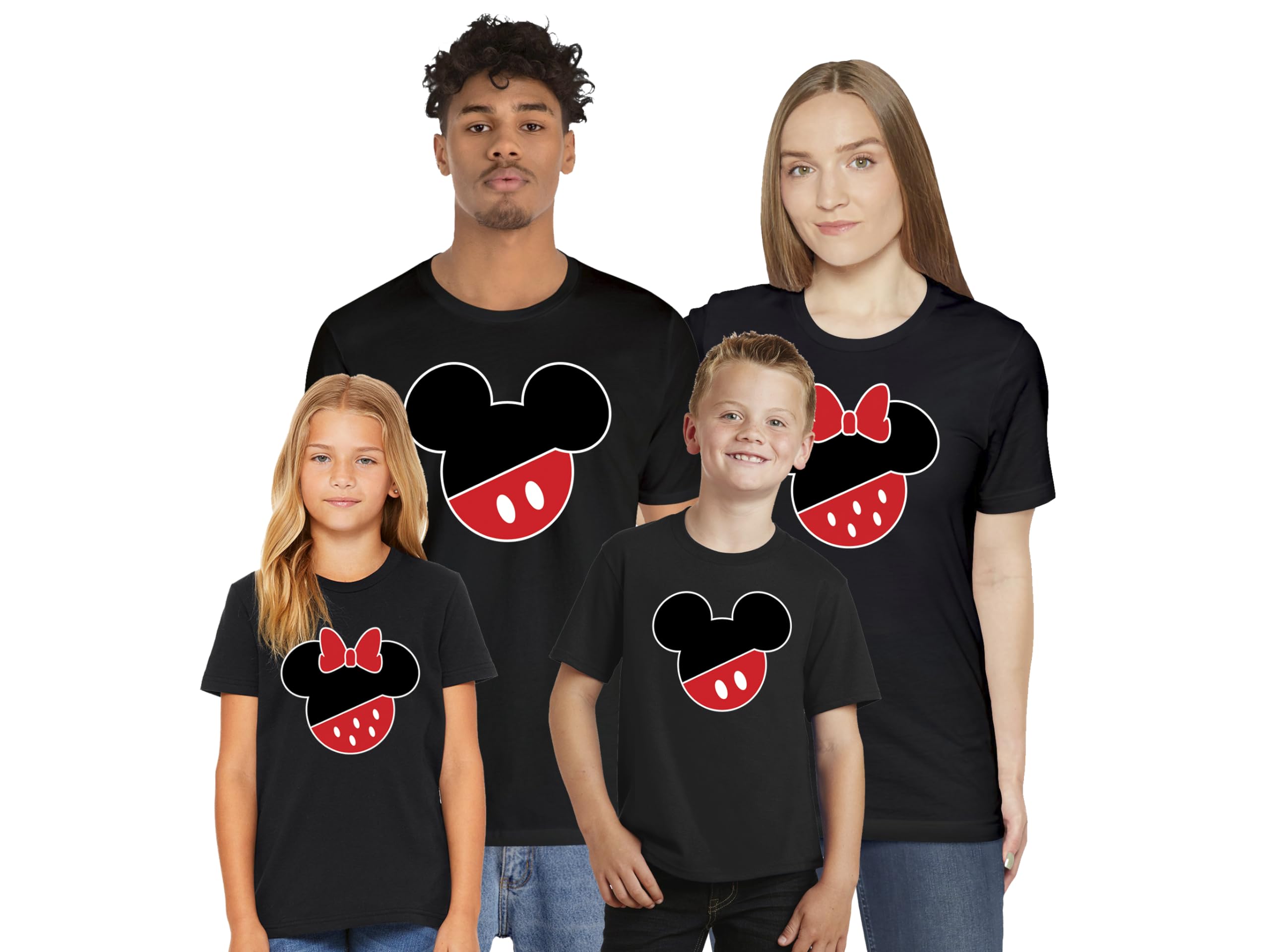 Family Vacation Matching T-Shirts for Couples & Groups - Fun Disney Mouse Design for Travel, Reunions & Theme Parks