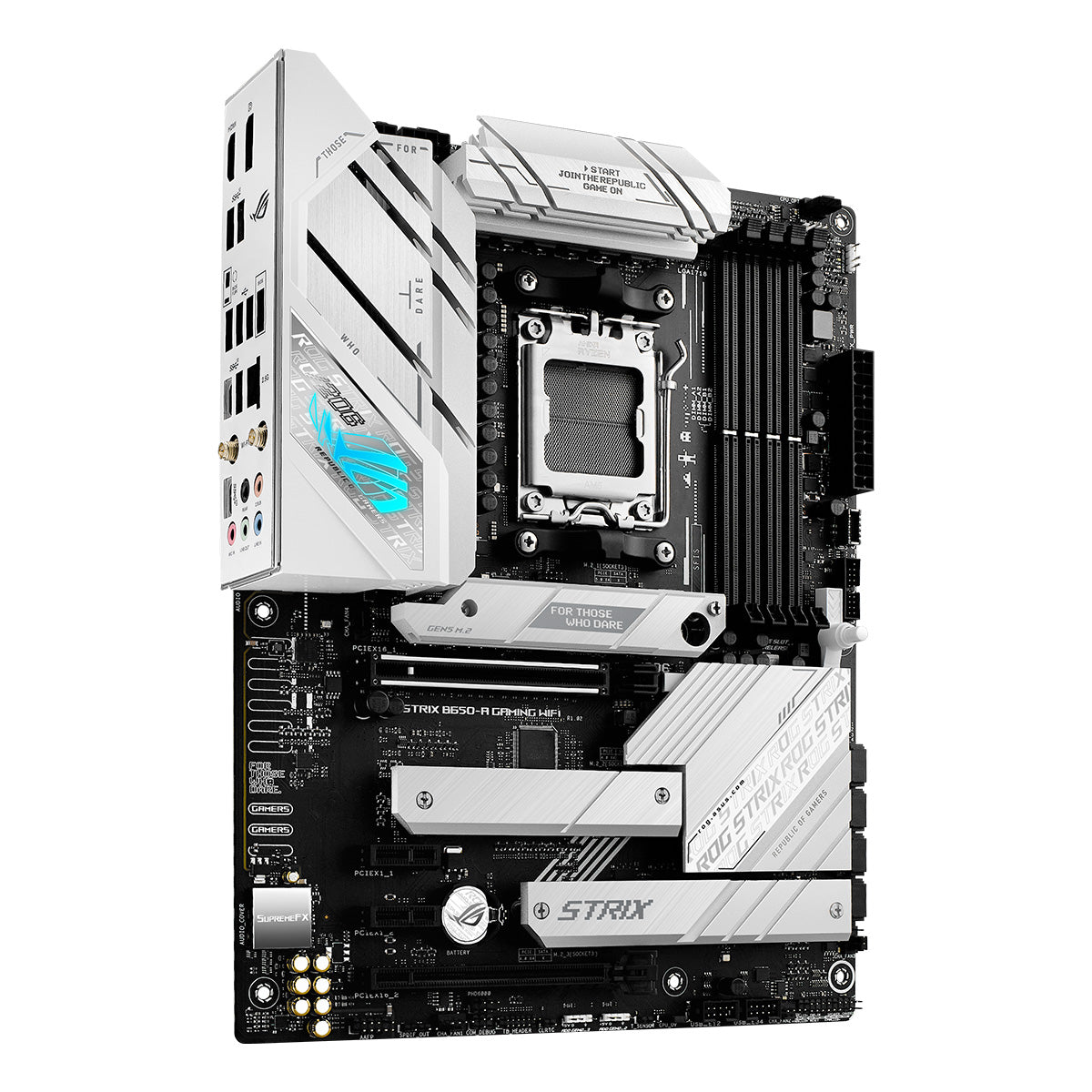 ASUS ROG STRIX B650-A Gaming WiFi 6 AMD AM5 ATX Motherboard - DDR5, PCIe 5.0, 2.5Gb LAN, USB 3.2 Gen2 | Perfect for High-Performance Gaming PCs & Streaming Setups