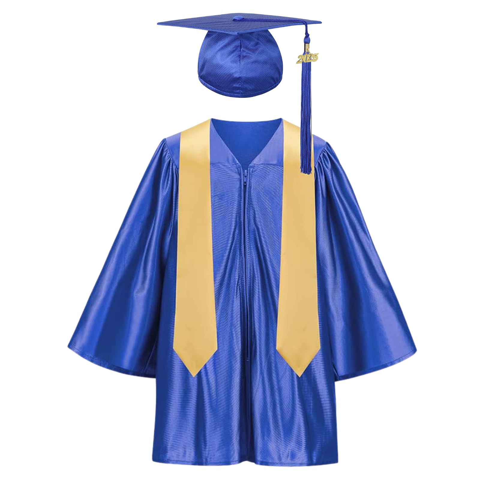 Yolsun 2025 Kindergarten Graduation Cap and Gown Set with Tassel - Preschool Graduation Outfit for Boys & Girls - Perfect for Ceremonies, Photos, and School Events