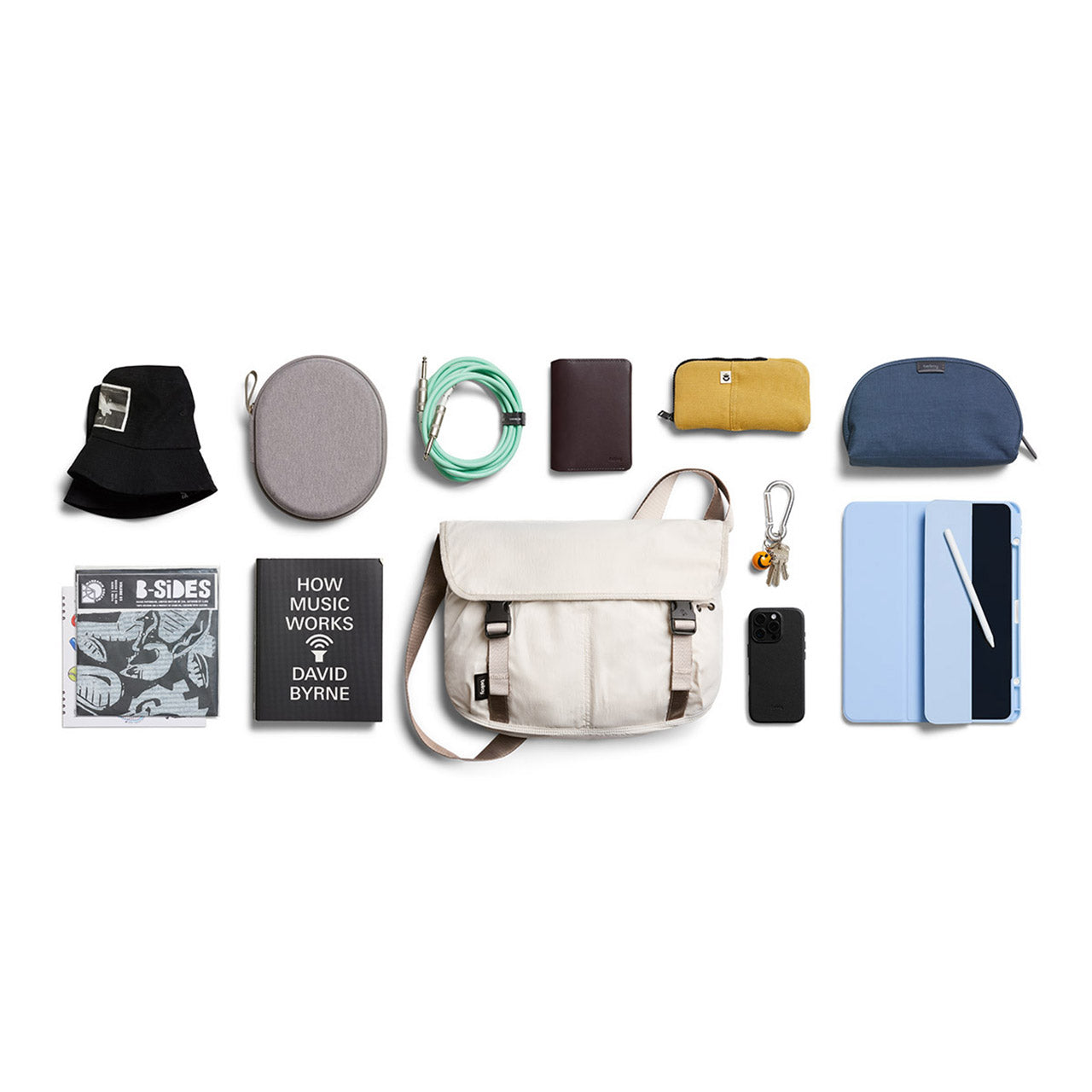 Cinch Messenger Bag 12L - Durable Crossbody Shoulder Bag for Men & Women - Perfect for Work, Travel & Everyday Use