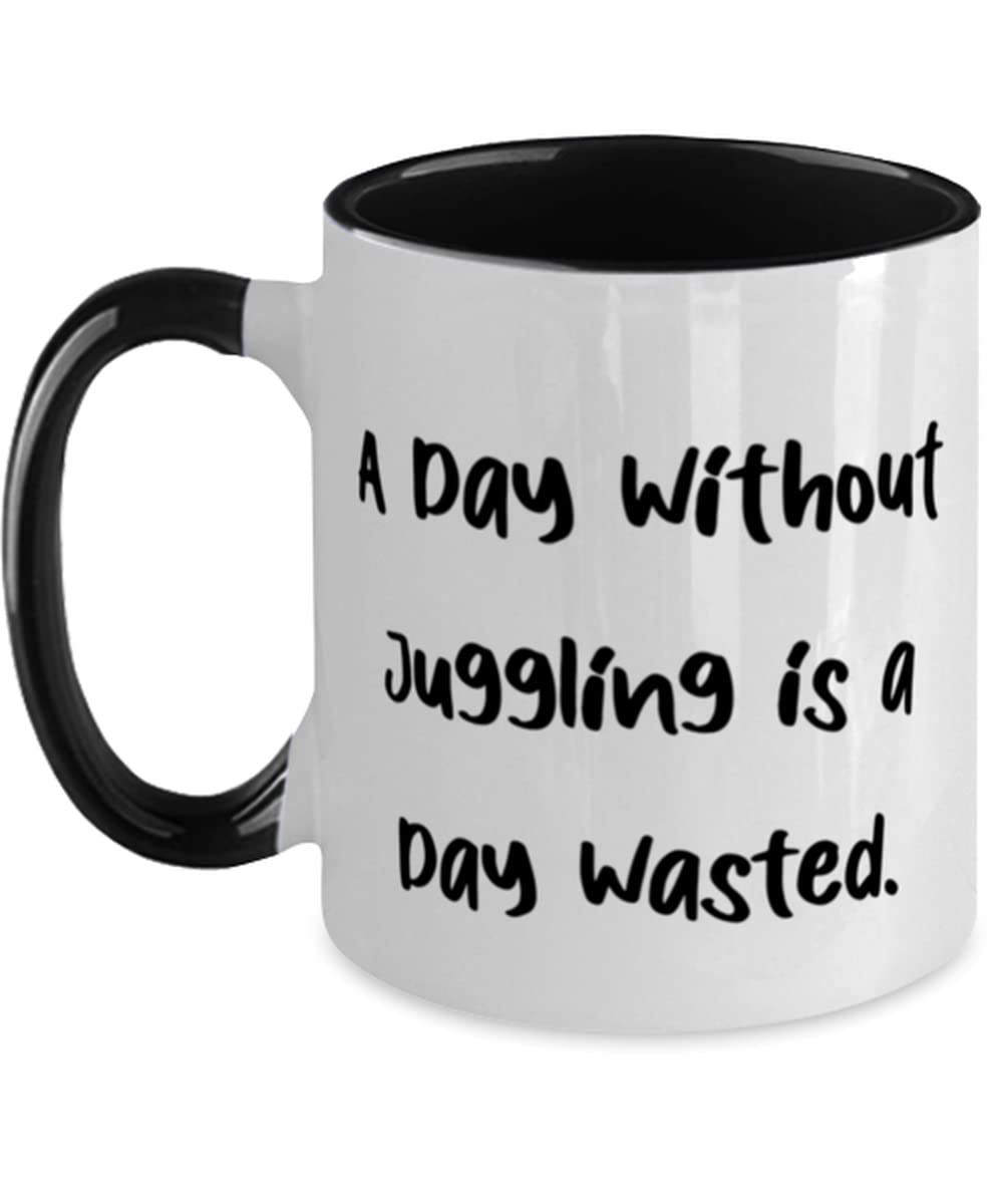 Premium Two-Tone 11oz Juggling Mug - Funny & Unique Gift for Men & Women | Perfect for Holidays, Birthdays & Coffee Lovers | Great for Office, Home & Gag Gifts