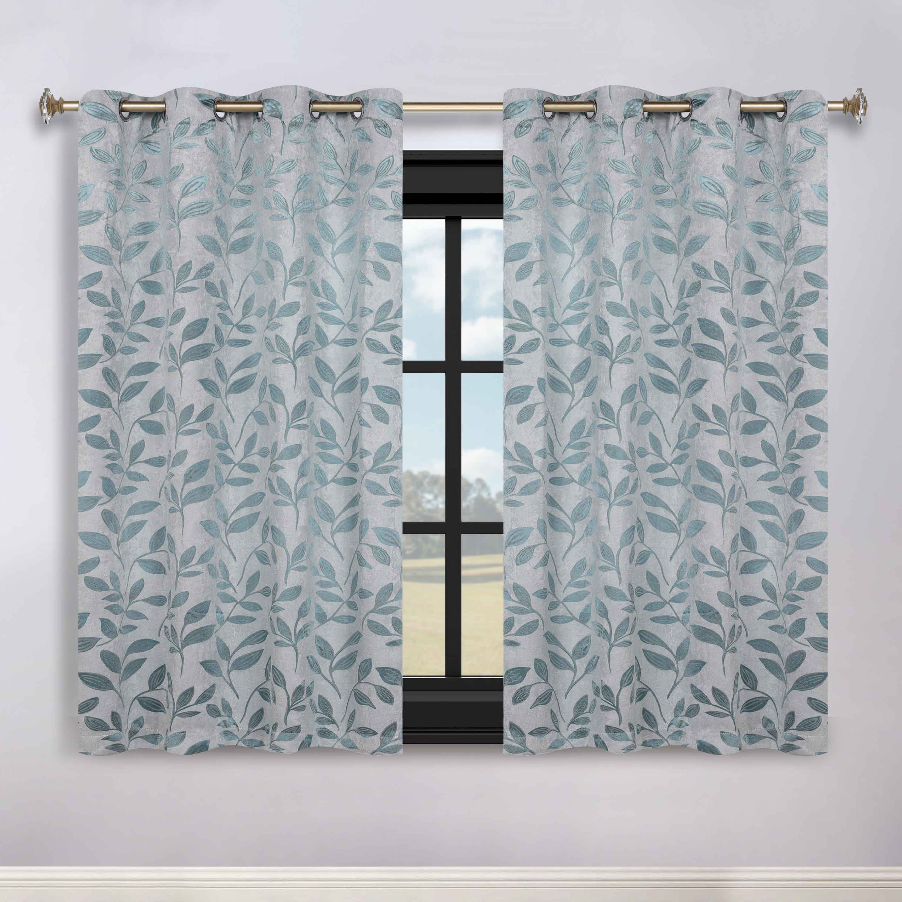 Machine Washable Blackout Curtains for Bedroom - Set of 2 Panels, Thermal Insulated Room Darkening Drapes for Nursery, Living Room & Home Theater