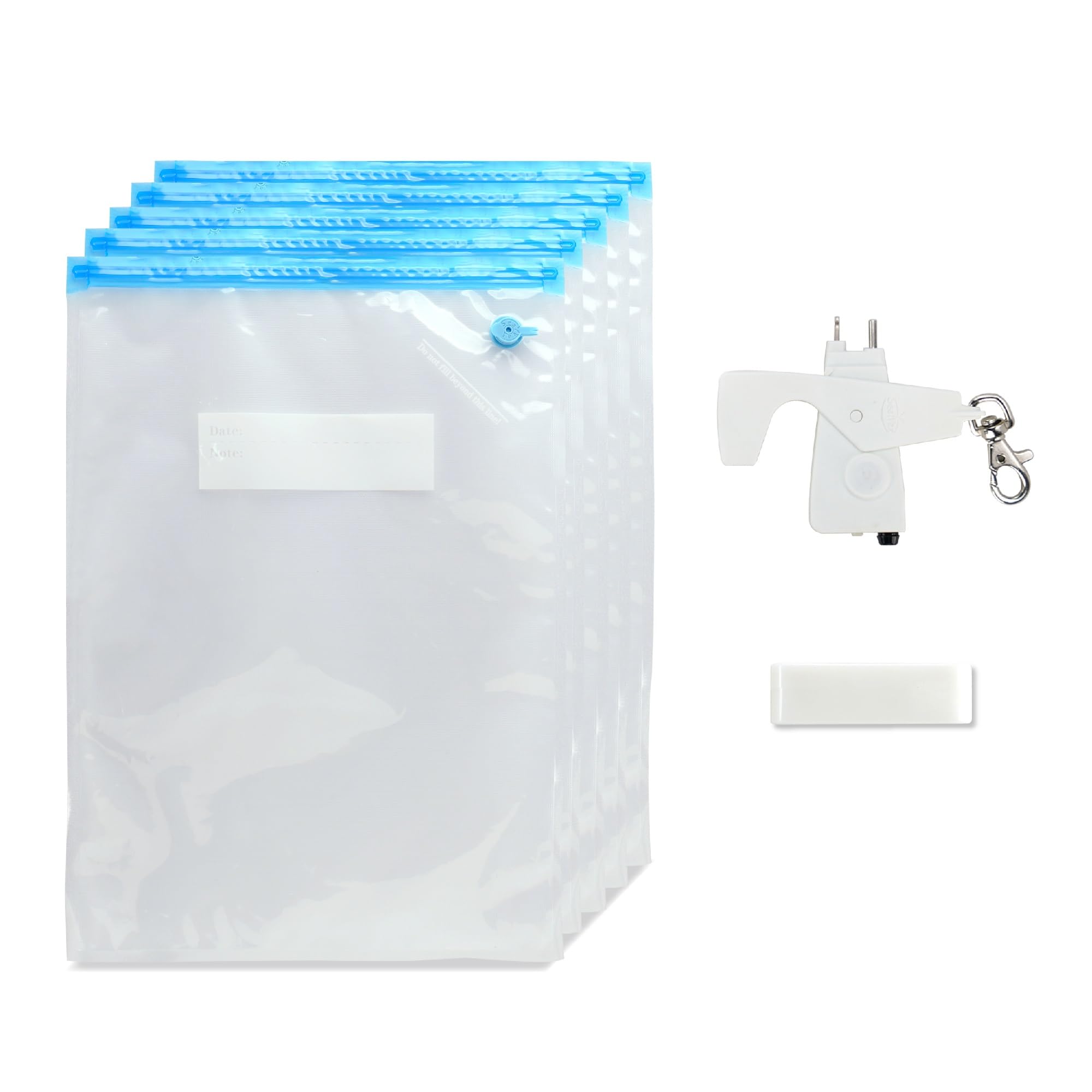Vacuum-Sealed 3D Printer Filament Storage Bags with Patented Valve - Airtight Moisture-Proof Protection for PLA, ABS, PETG Filaments - Compatible with Creality, Anycubic, Sunlu, Voxelab & Qidi Tech 3D Printers - Ideal for Long-Term Filament Storage & Workshop Organization