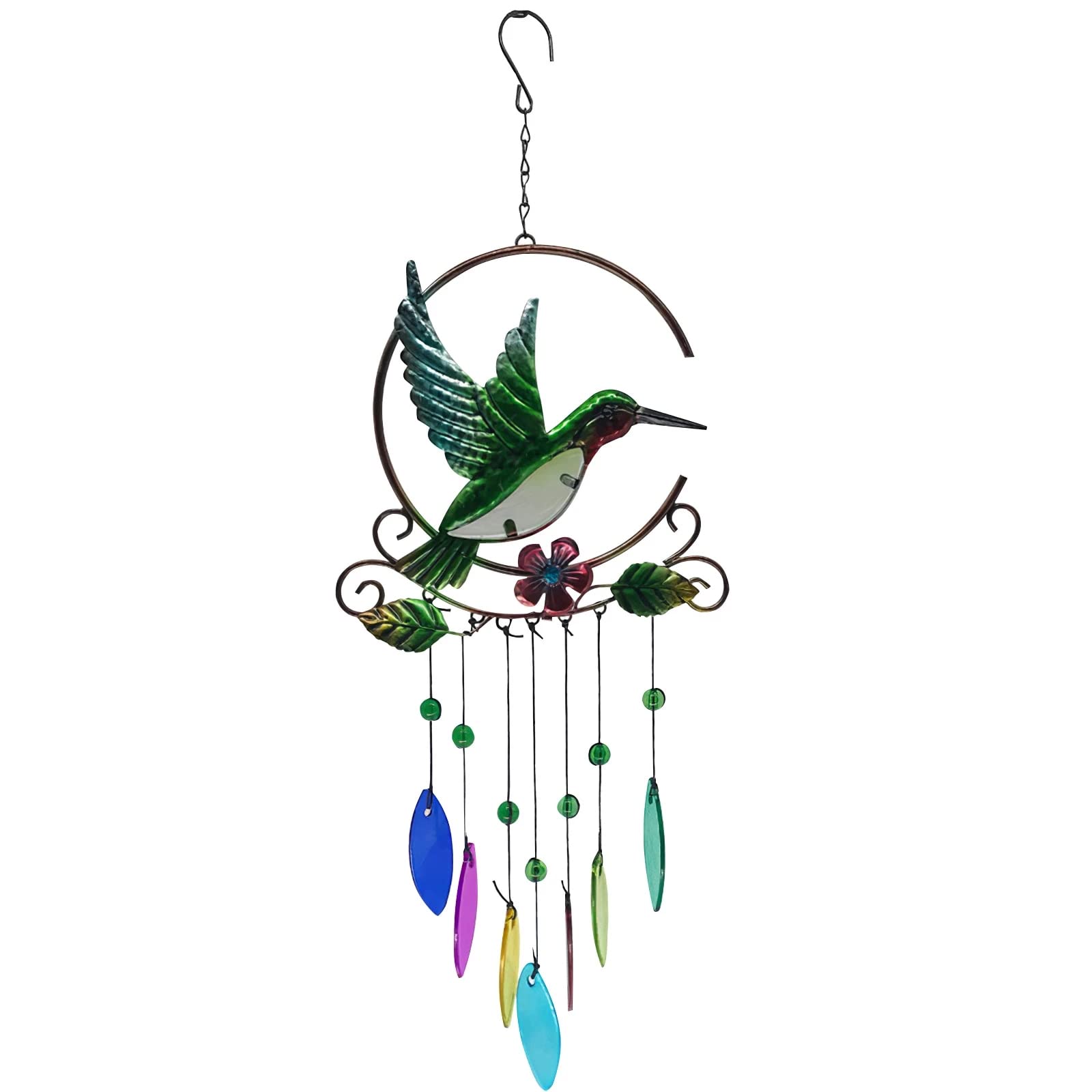 PakyKai Hummingbird Wind Chimes - Handcrafted Metal Garden Wind Chimes for Outdoor Decor, Patio & Backyard - Perfect for Home, Garden, and Relaxation