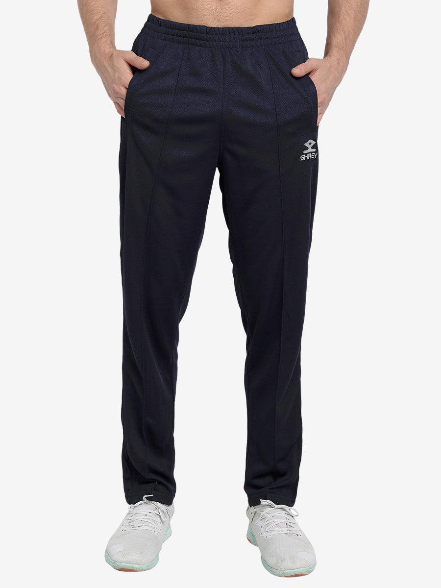 Shrey Cricket Match Colored Pants - Navy Blue Cricket Trousers for Men | Comfortable & Stylish Sports Wear for Practice & Matches