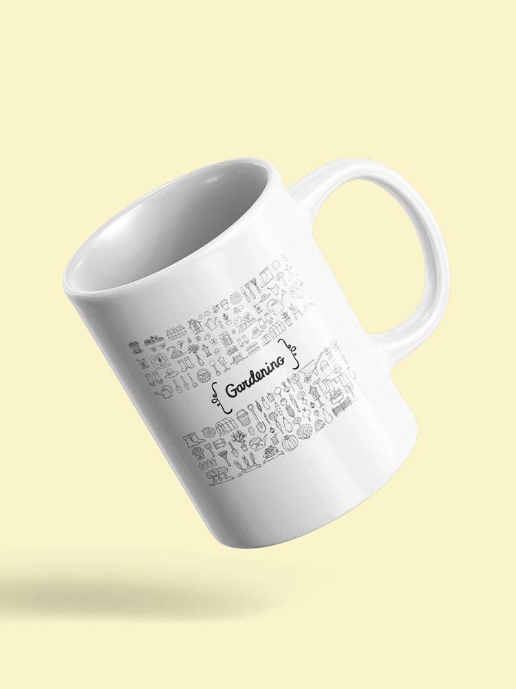Smartprints Gardening Mug - Unisex Ceramic Coffee Cup with Handle, Perfect for Gardeners, Plant Lovers & Outdoor Enthusiasts - Ideal for Morning Coffee, Tea or Hot Chocolate in the Garden