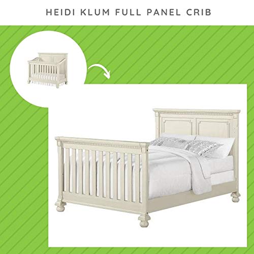 Heidi Klum Truly Scrumptious Full-Size Bed Rail Conversion Kit - White Cloud Design | Safe Toddler Bed Rails for Twin to Queen Size Beds | Perfect for Kids Room, Nursery & Travel Use