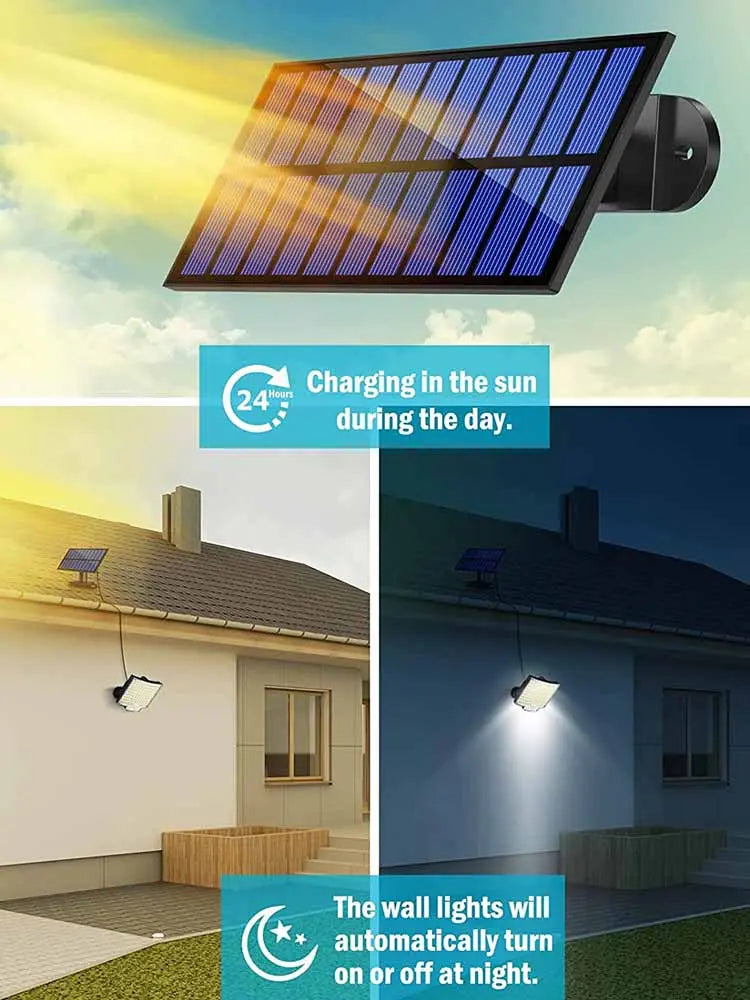 Solar Powered Outdoor Wall Lights with Extendable Arm - Waterproof & Motion Sensor for Garden, Patio, and Pathway Lighting